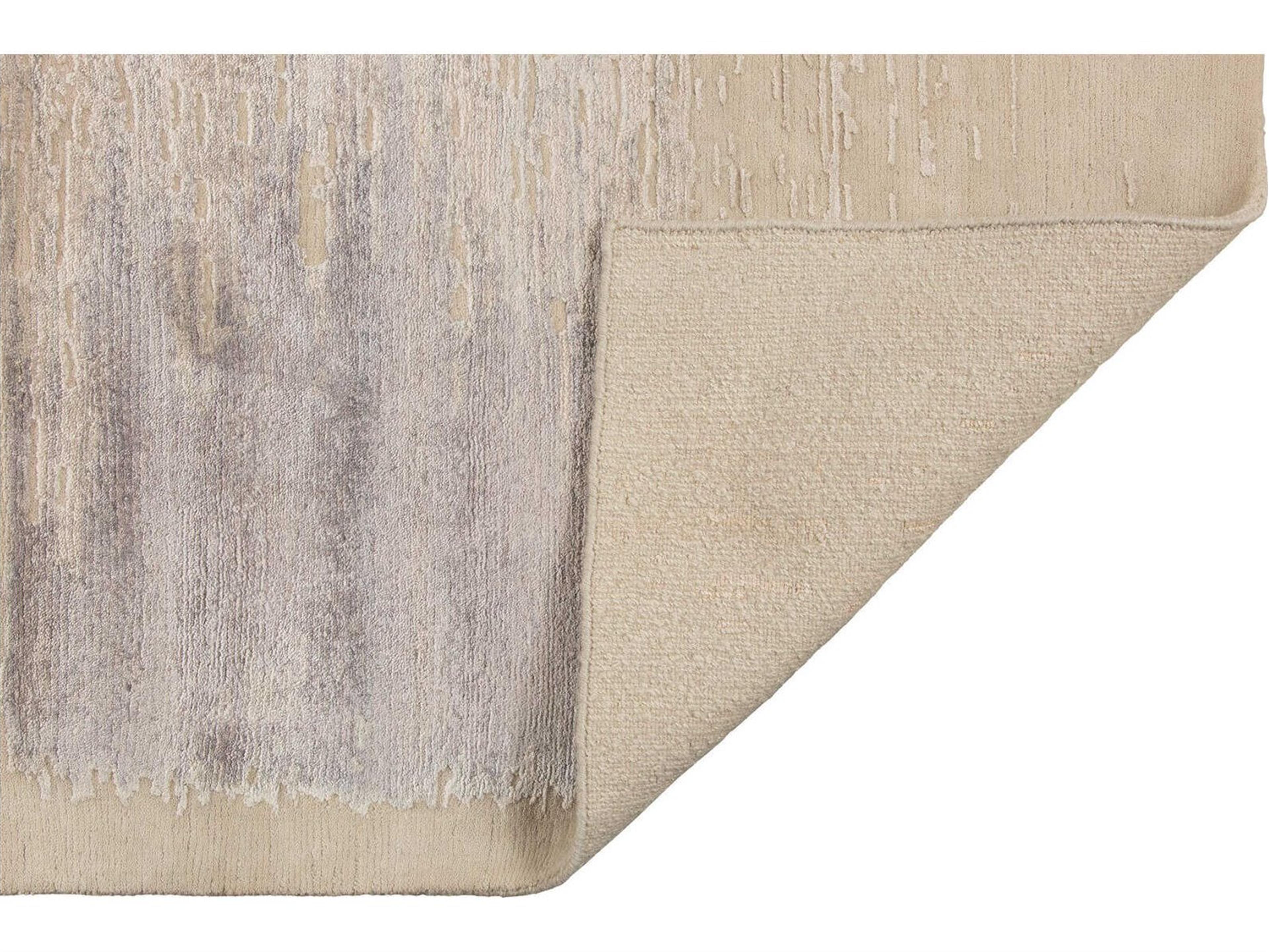 Harounian Rugs  Silver Satin Area Rug