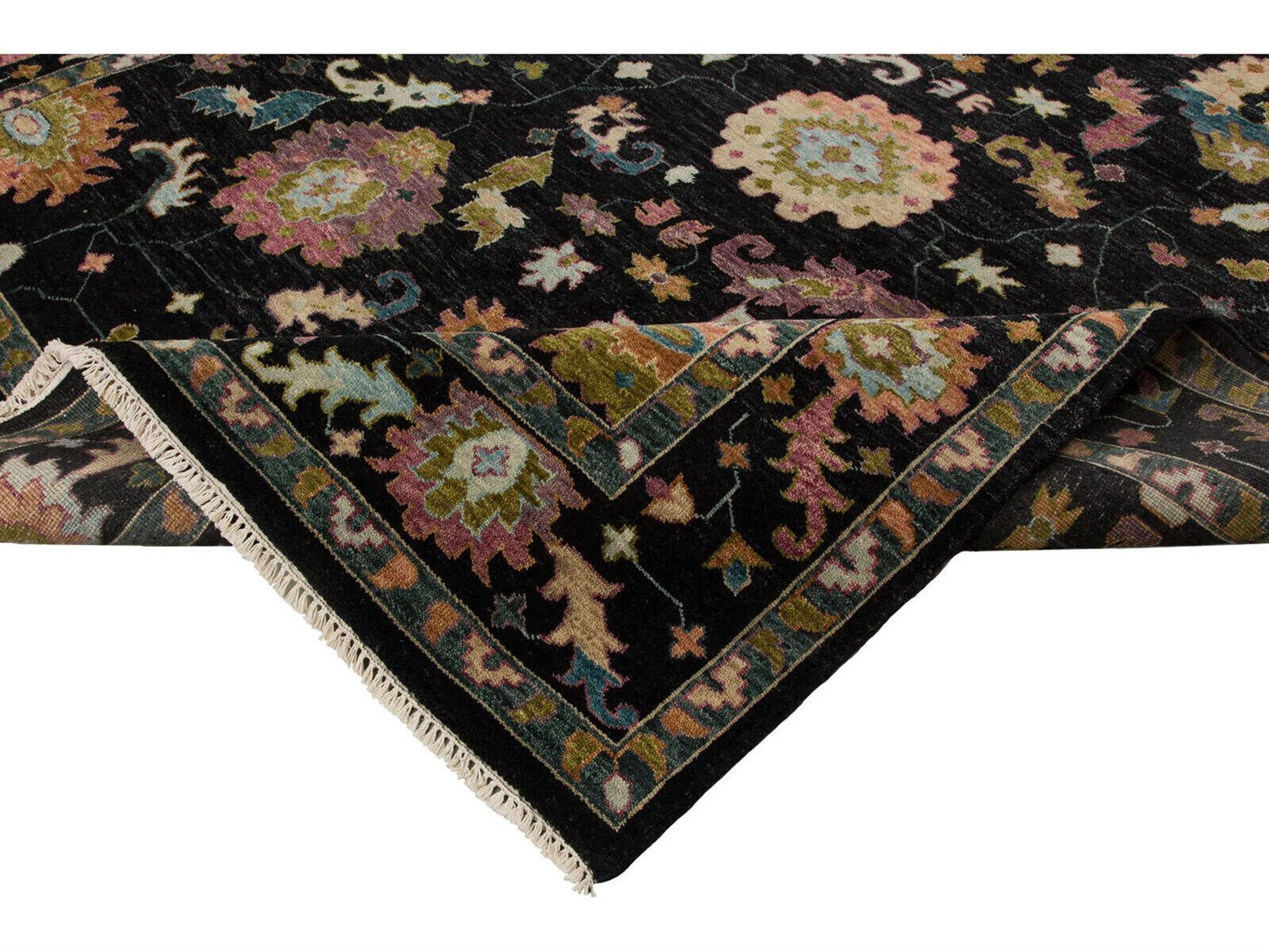 Harounian Rugs  Black - Mutli Area Rug