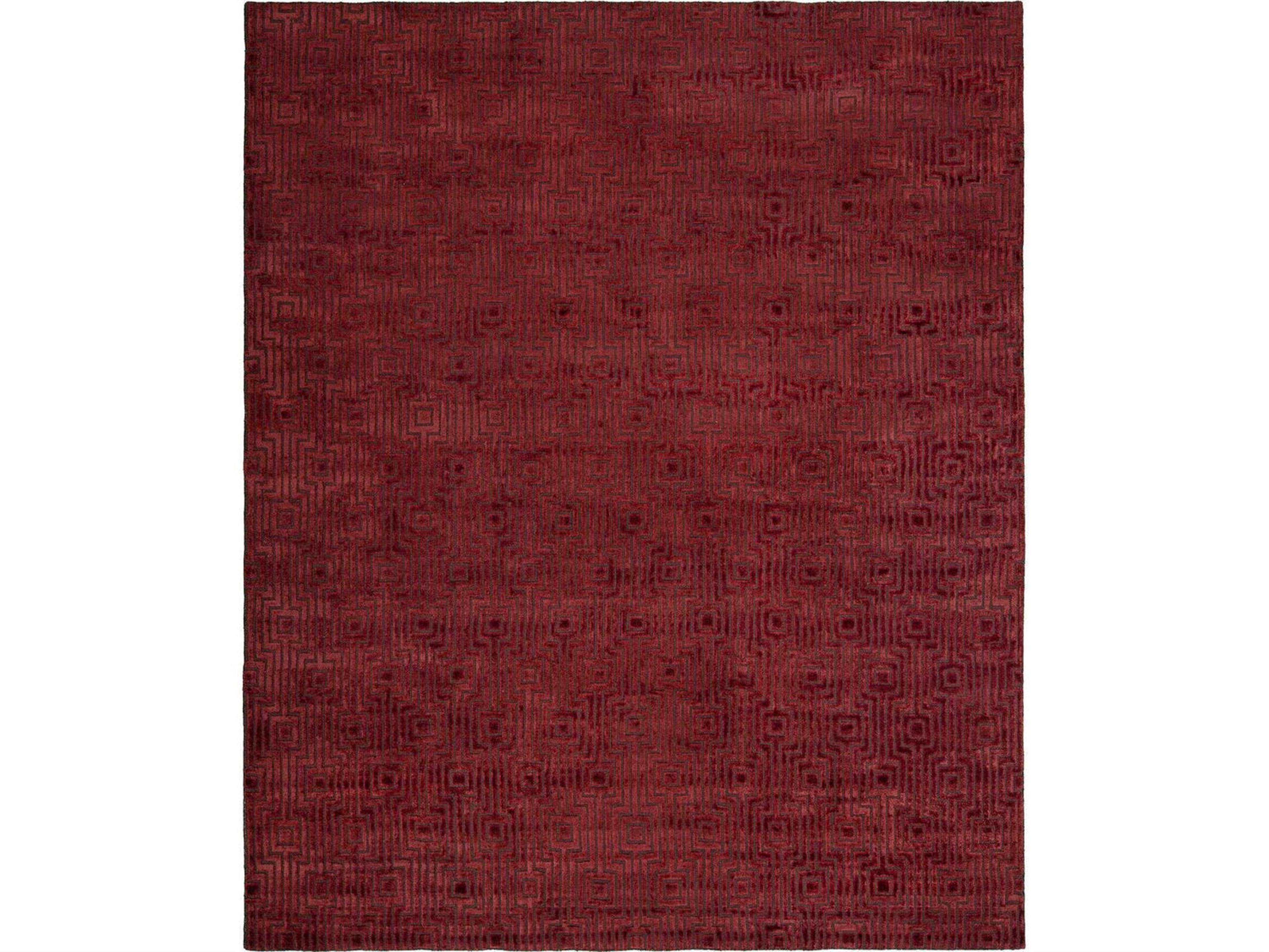 Latitude Burgundy Area Rug
