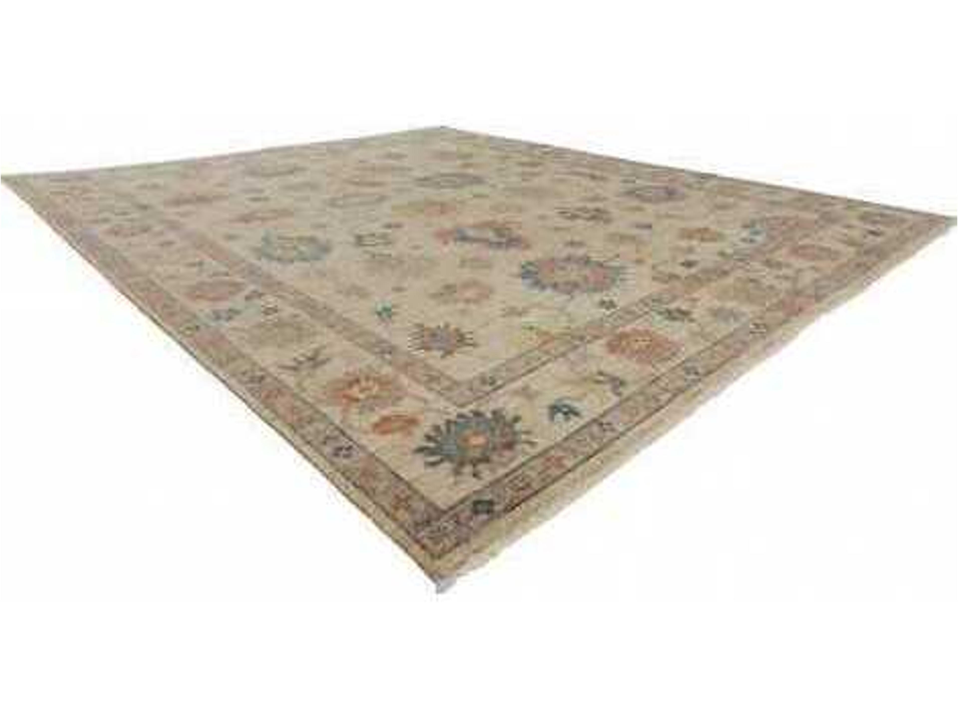 Harounian Rugs Majestic Oushak Bordered Area Rug