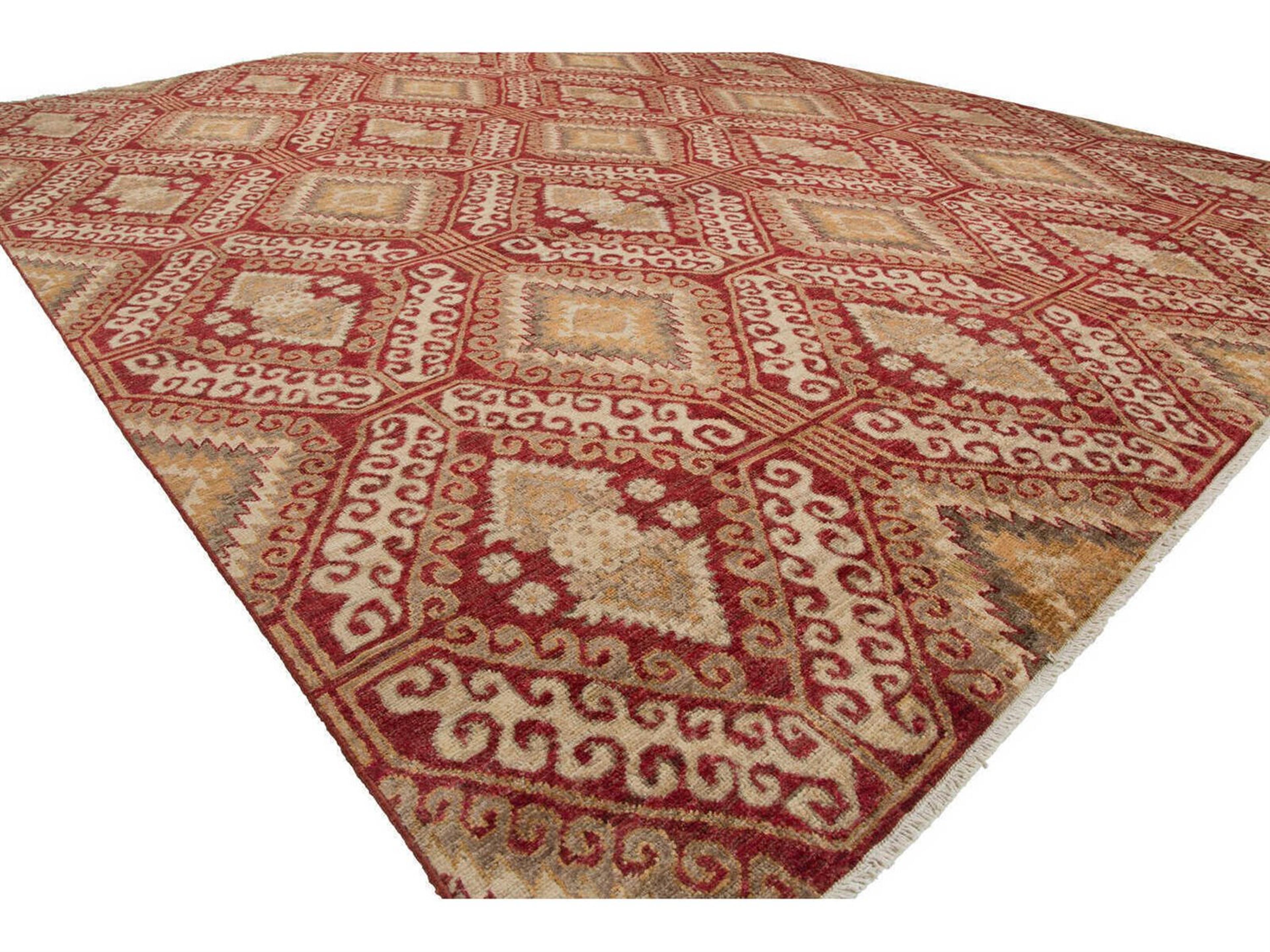 Harounian Rugs Metropolis Red Area Rug