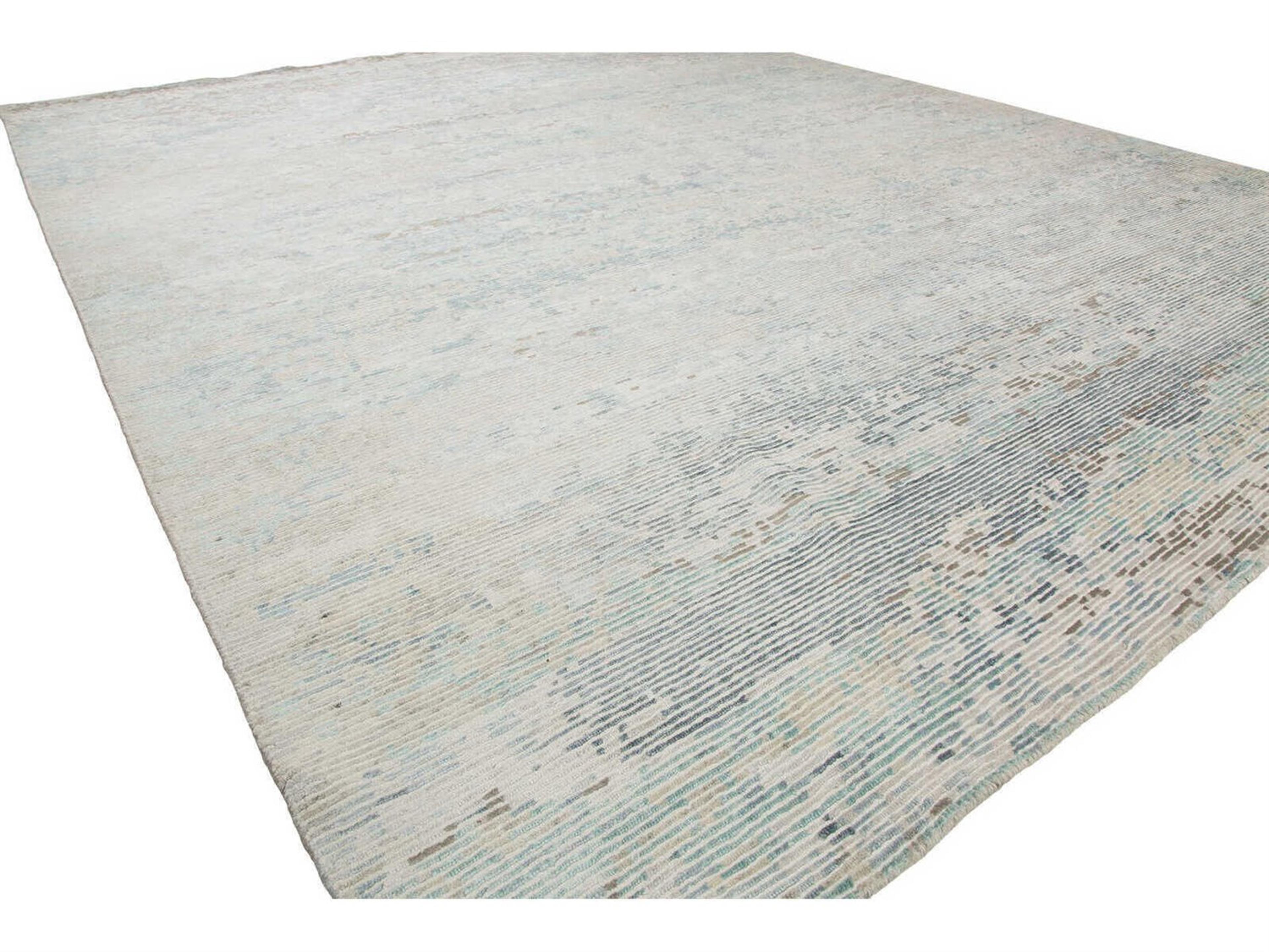 Harounian Rugs Milan Silver - Blue Area Rug