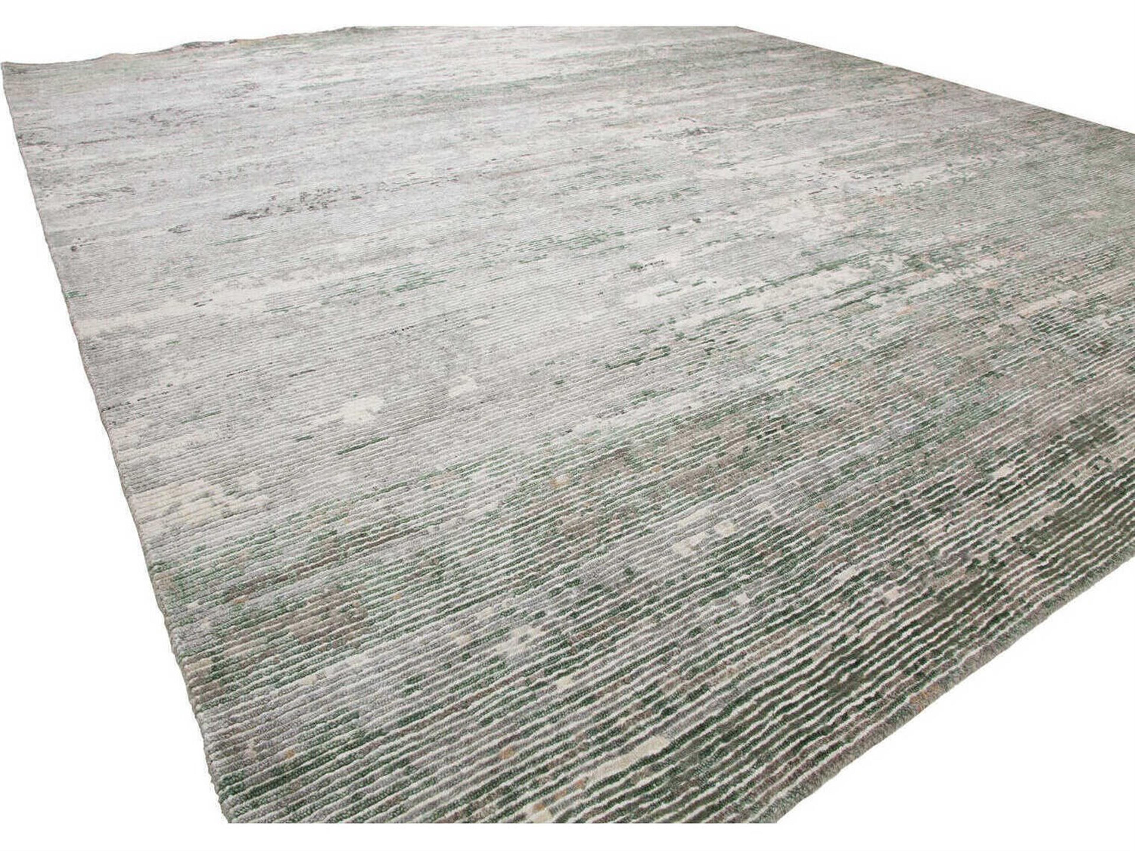 Harounian Rugs Milan Natural - Green Area Rug