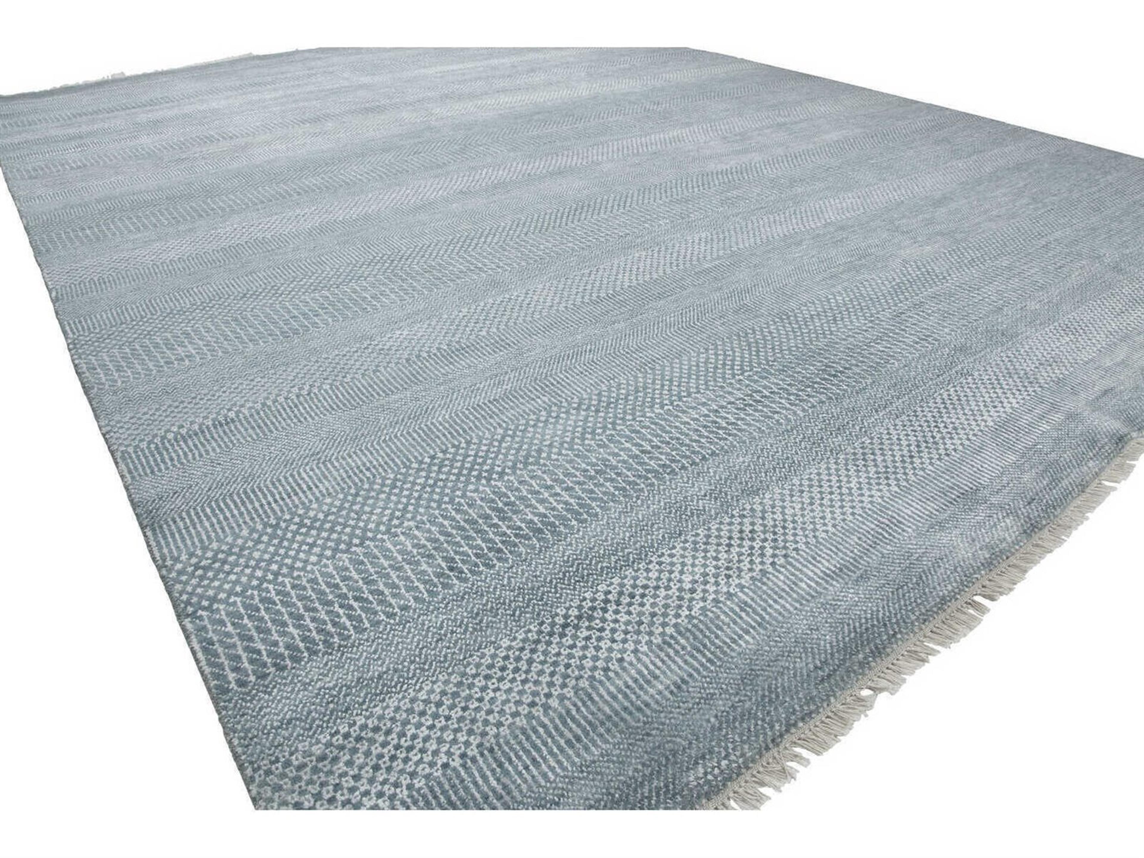 Harounian Rugs Mirage Light Blue - Silver Area Rug