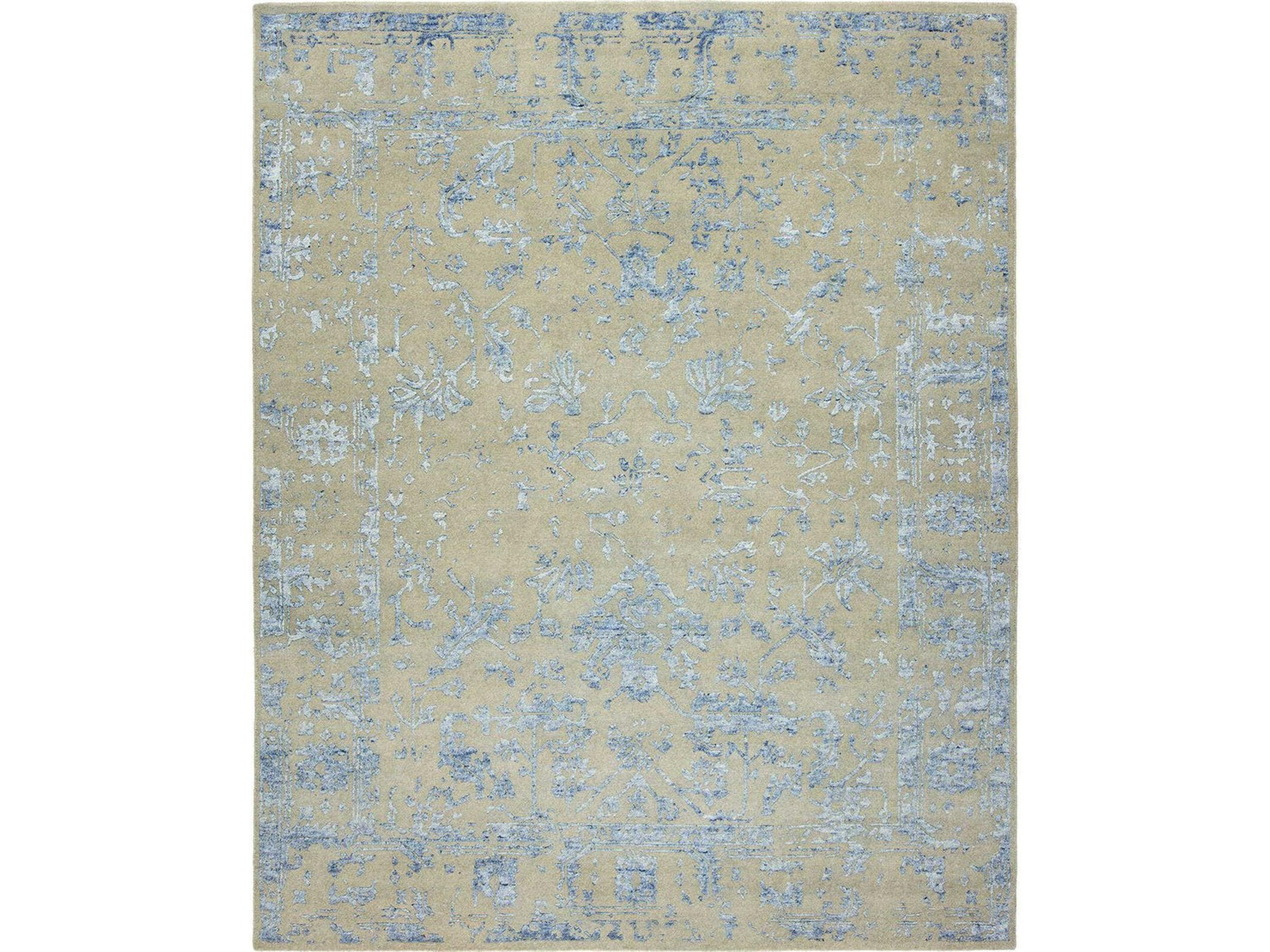 Mystique Grey - Blue Area Rug
