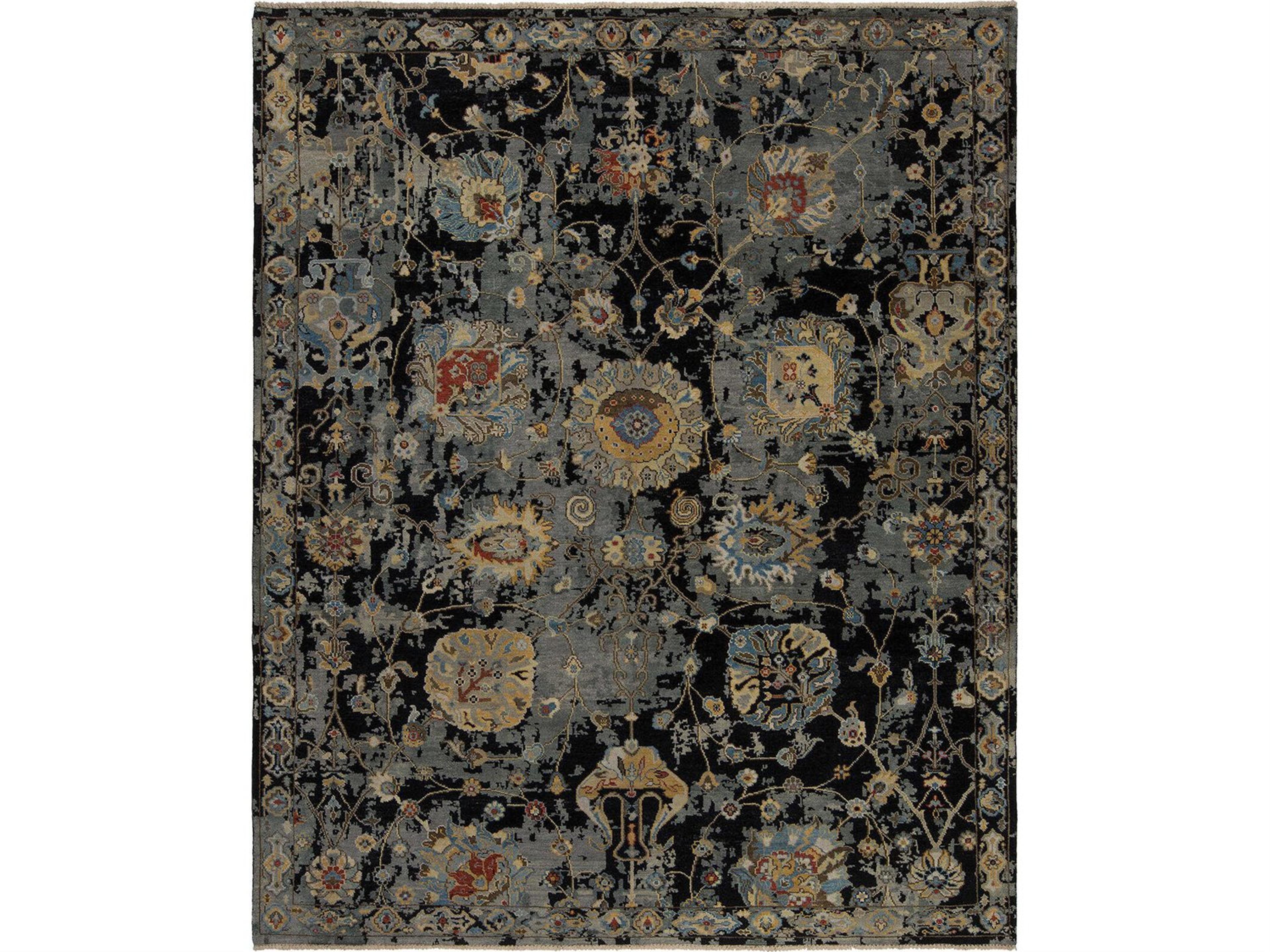 Premia  Black Area Rug