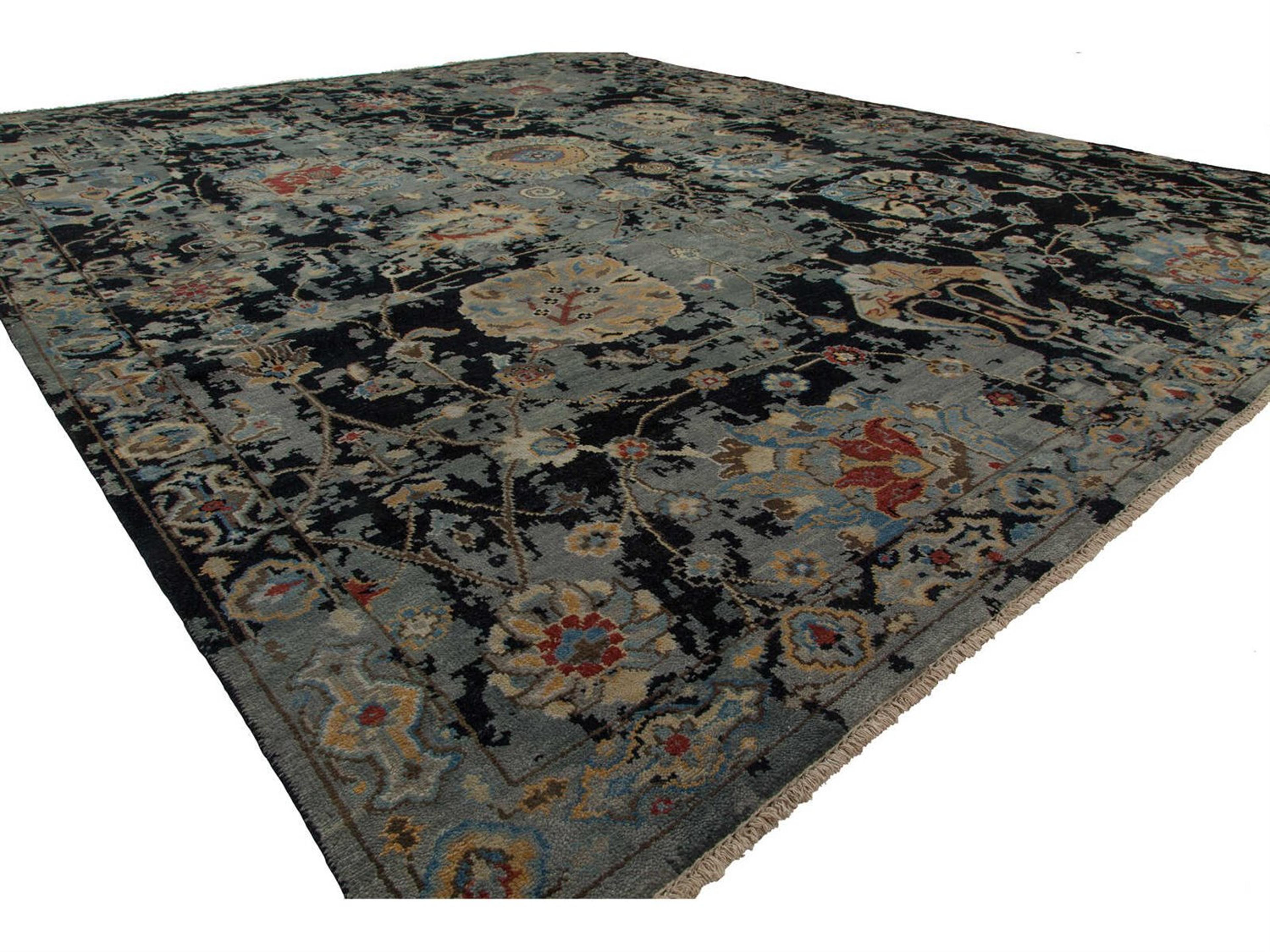 Harounian Rugs Premia  Black Area Rug