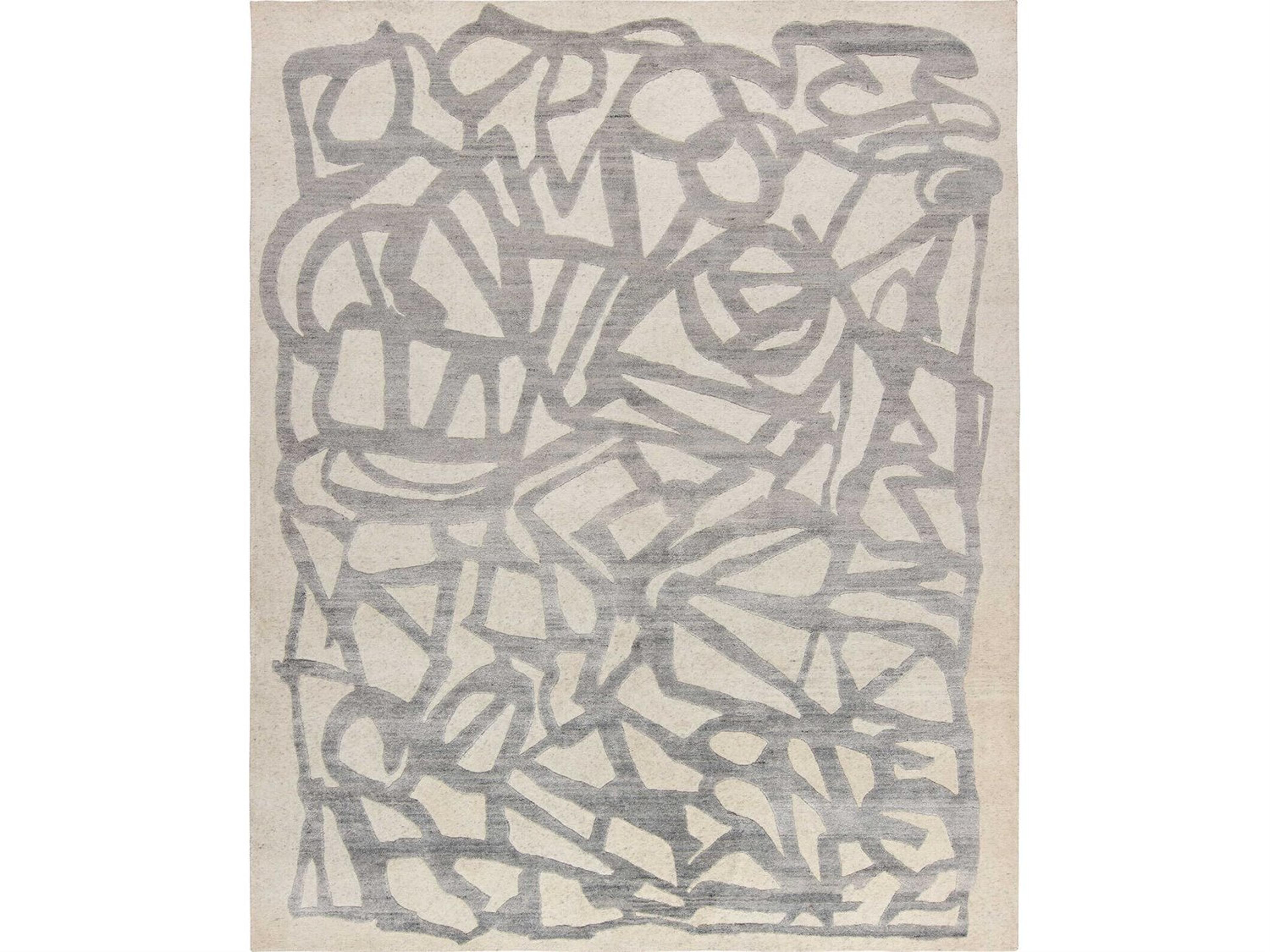 Ivory - Grey Area Rug