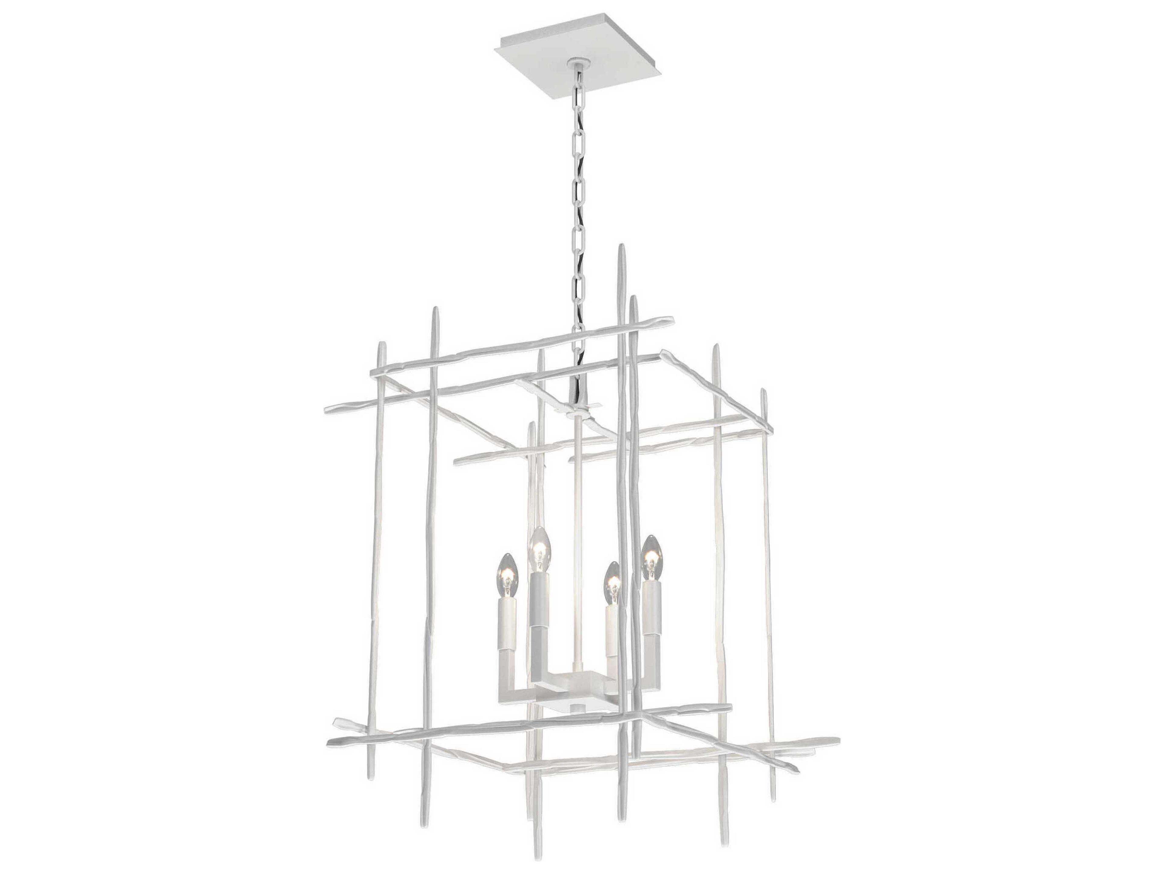 Tura 4-Light Glass Candelabra Geometric Chandelier