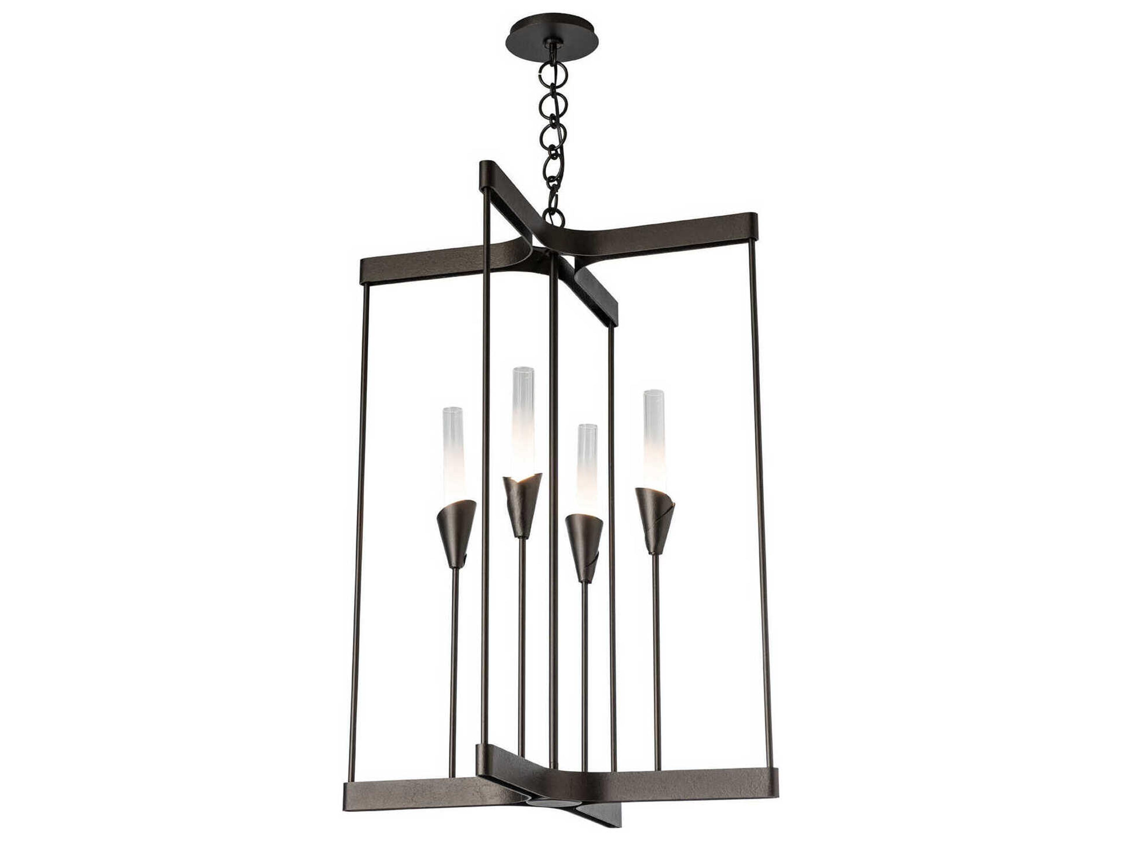 Lilium 4-Light Chandelier Forged Steel