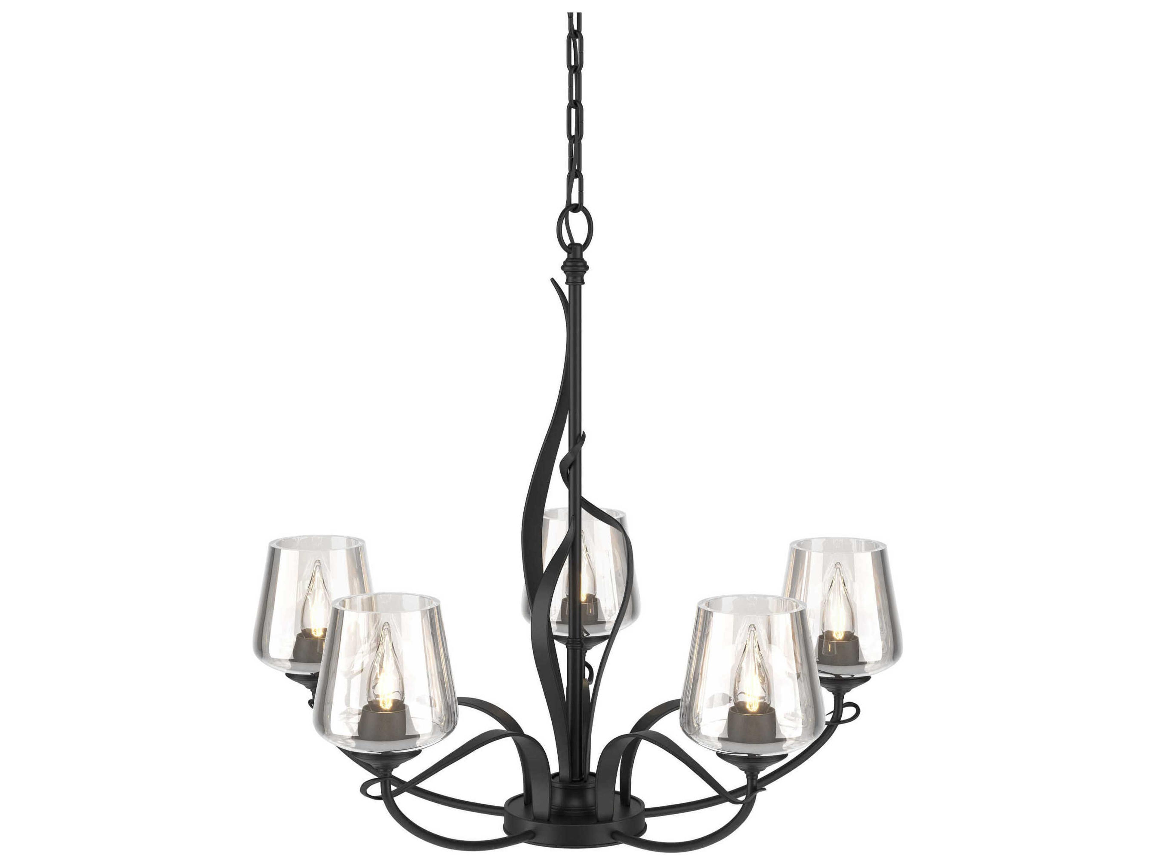 Hubbardton Forge Flora 5-Light Glass Chandelier