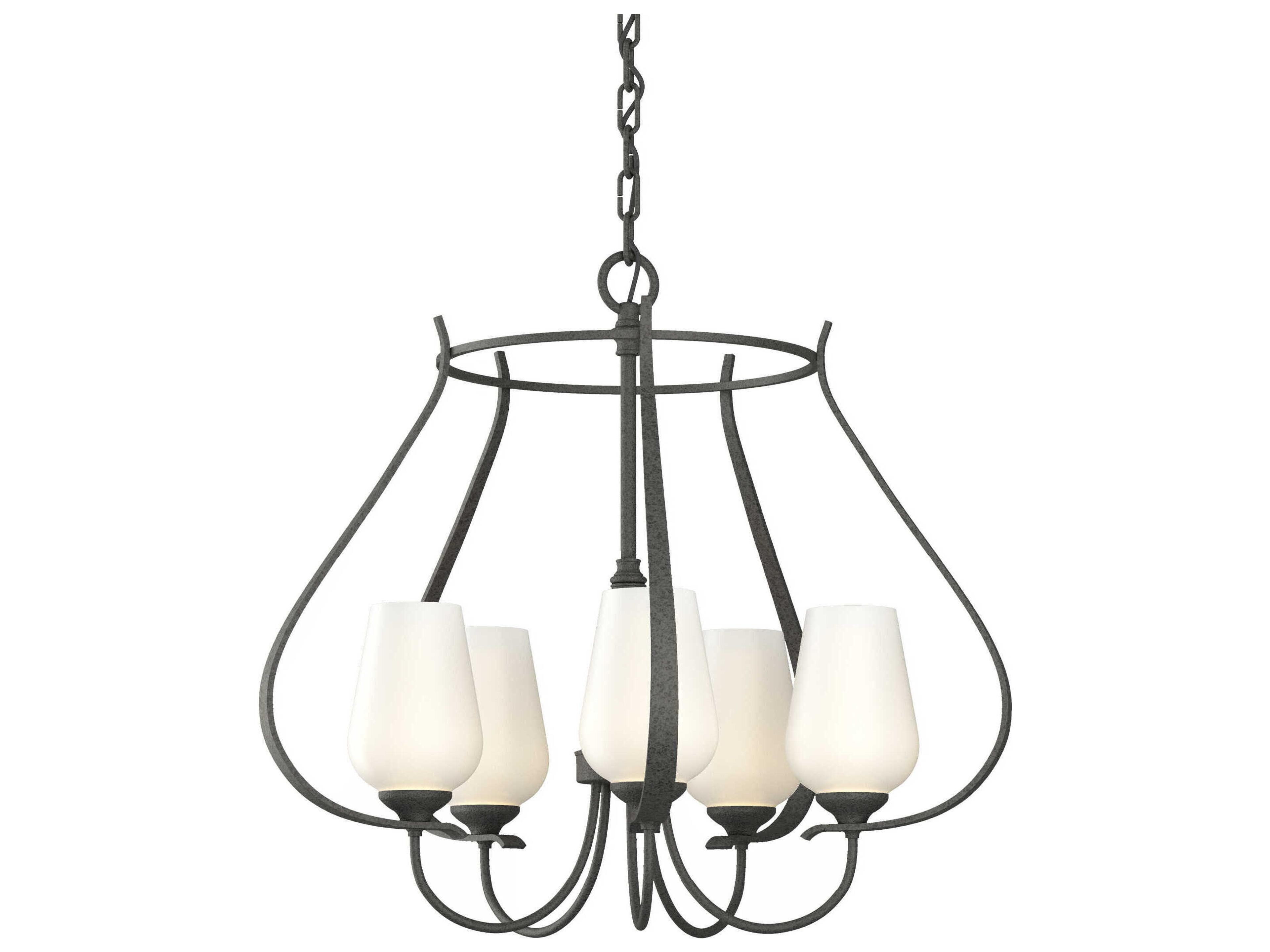 Hubbardton Forge Flora 5-Light Glass Chandelier