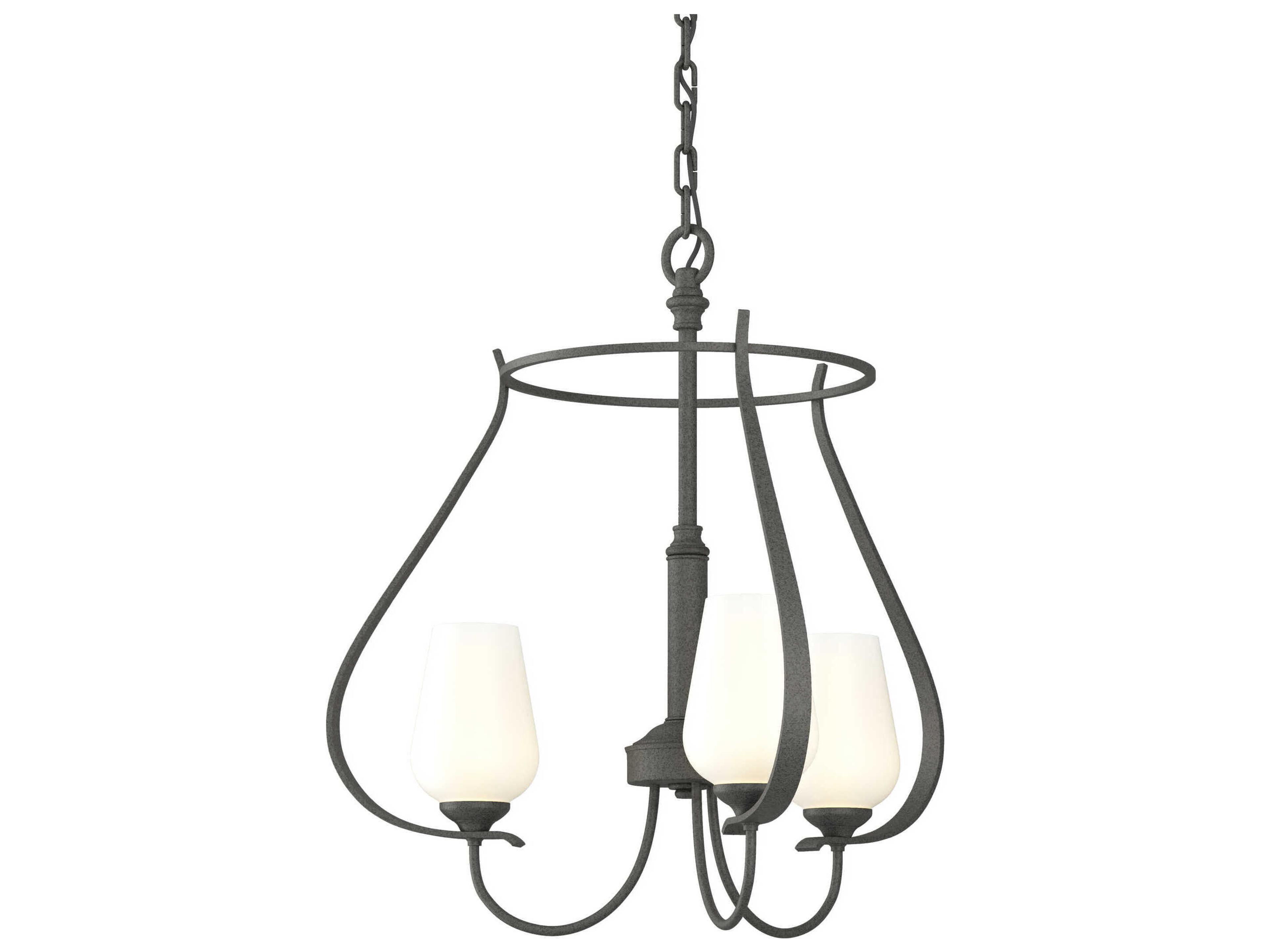 Hubbardton Forge Flora 3-Light Glass Chandelier
