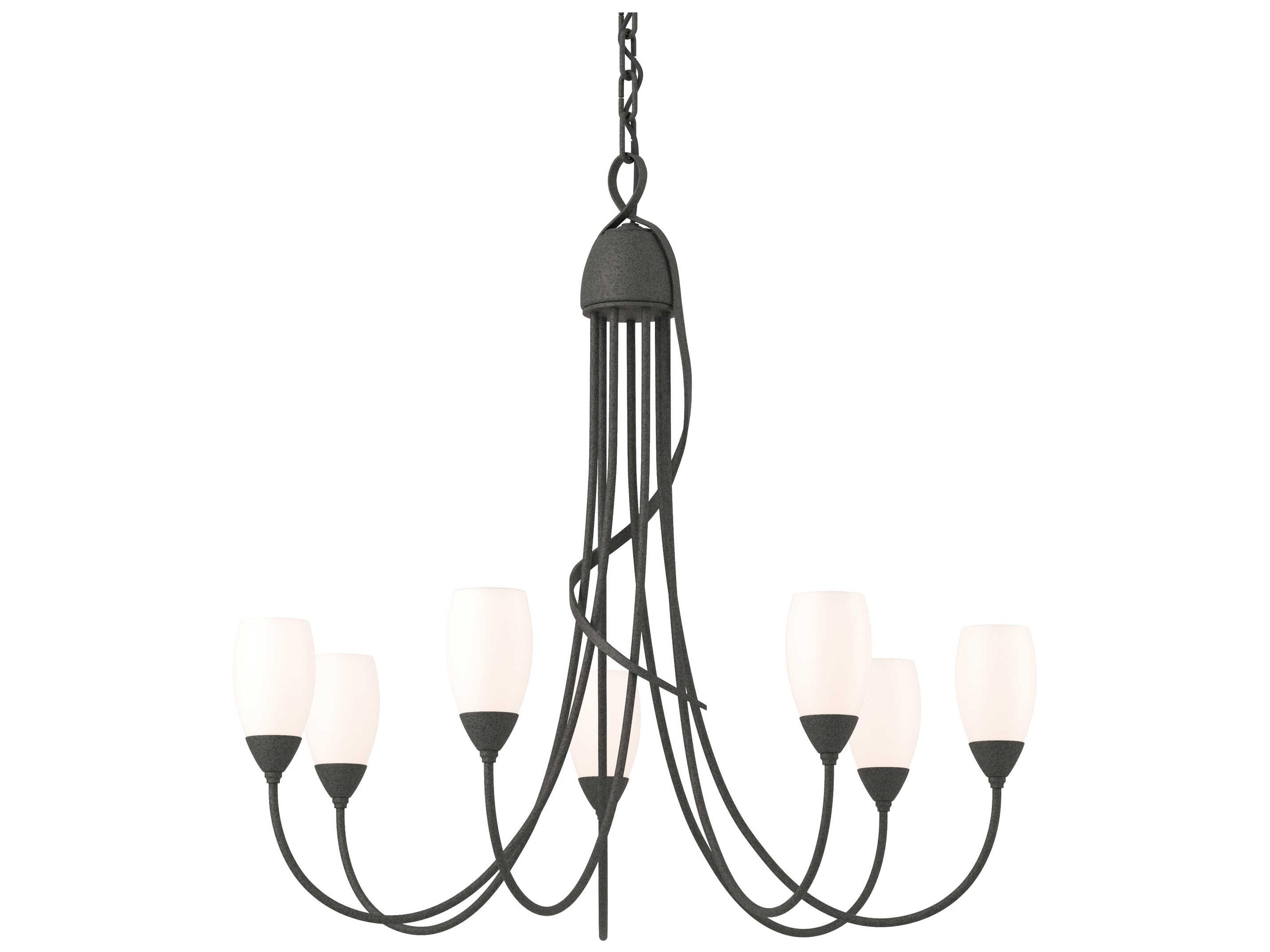Hubbardton Forge Flora 7-Light Glass Chandelier