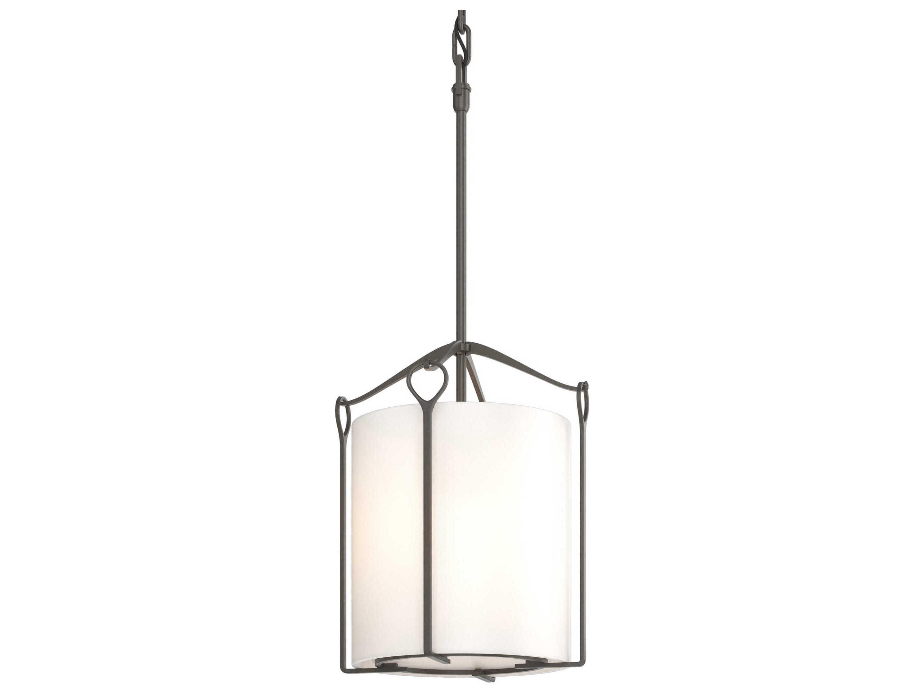 Hubbardton Forge Bow 1-Light Glass Drum Mini Pendant