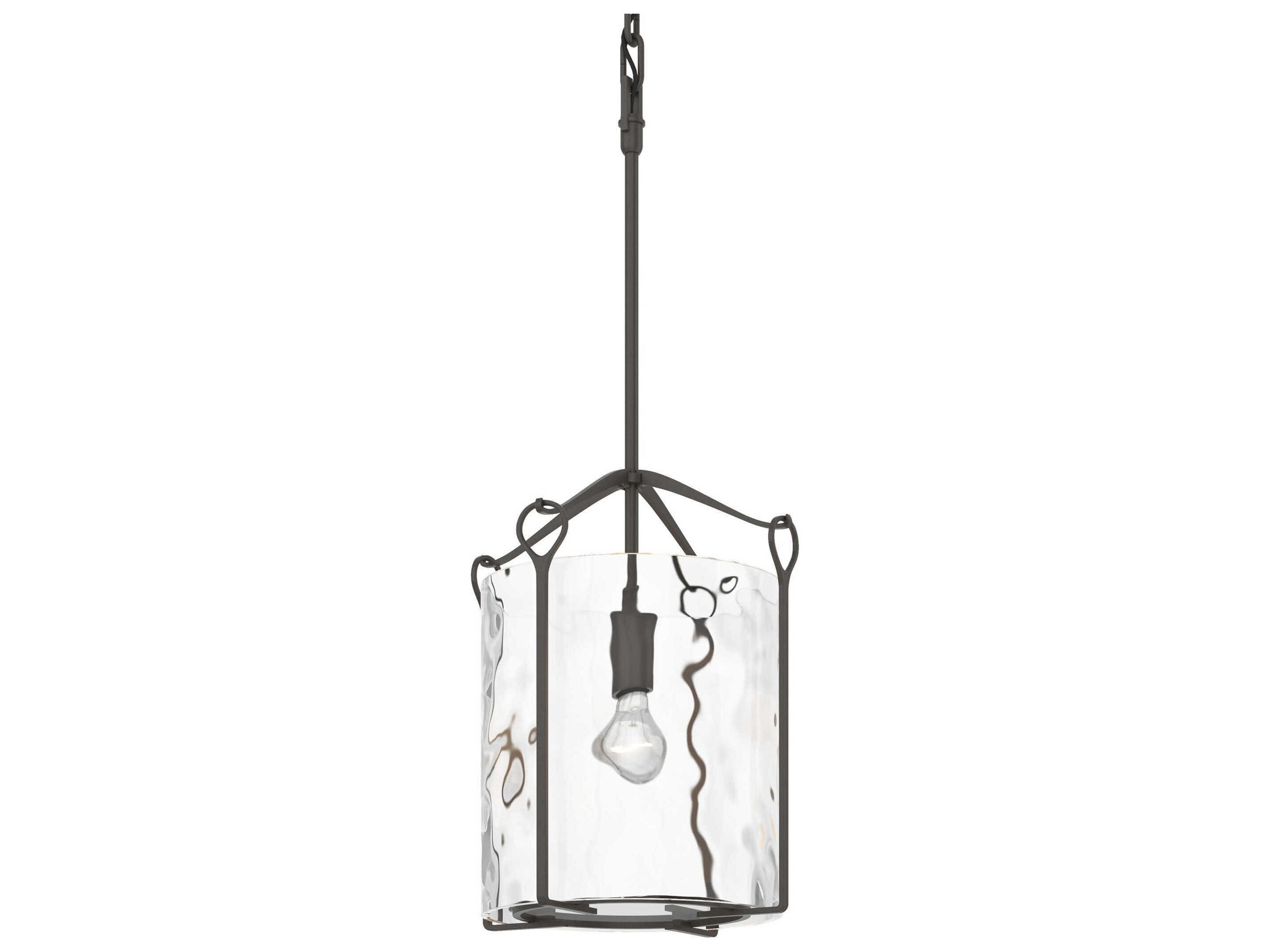 Hubbardton Forge Bow 1-Light Glass Drum Mini Pendant