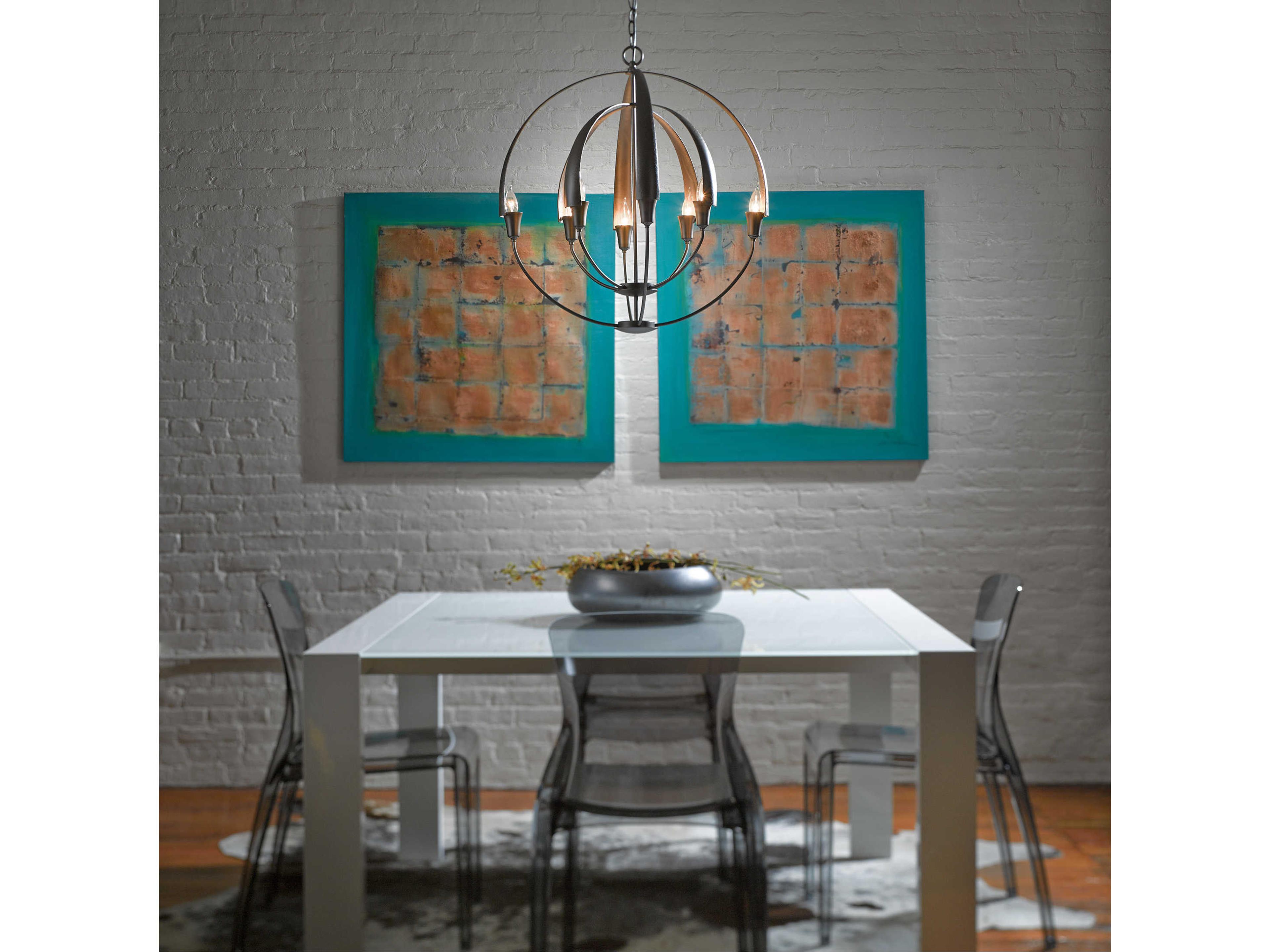 Hubbardton Forge Cirque 8-Light Linear Chandelier