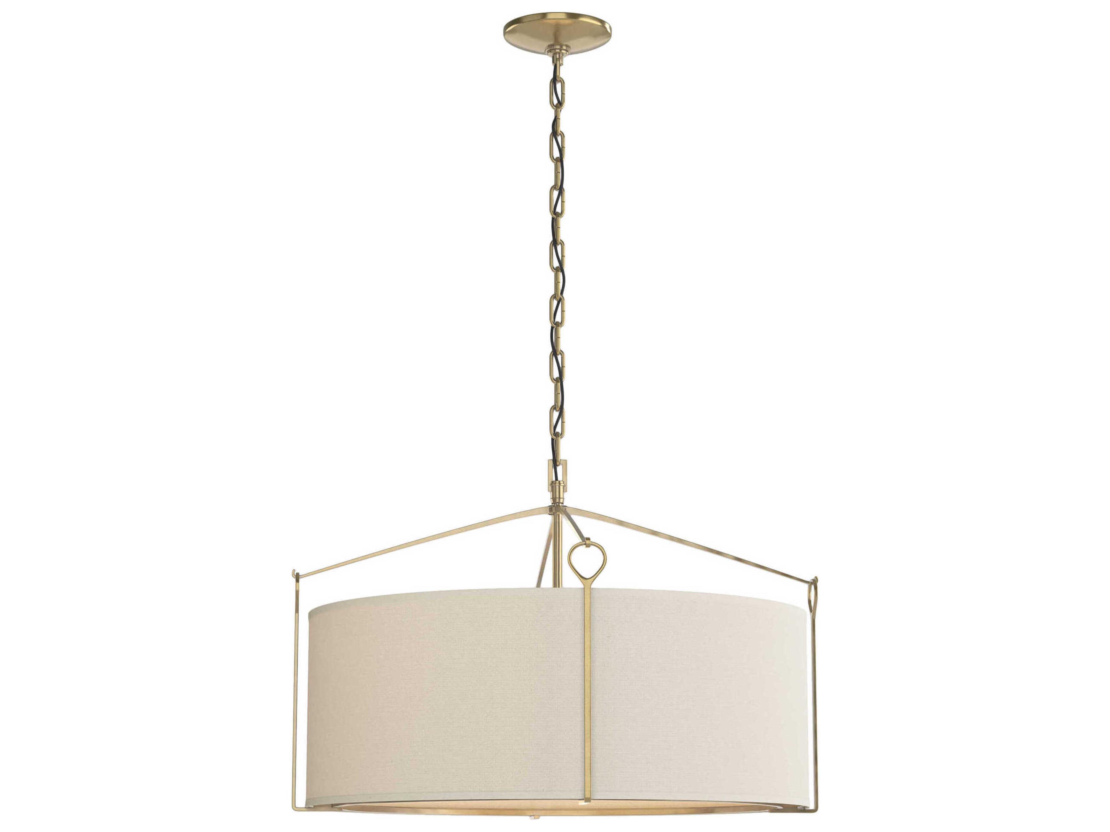 Hubbardton Forge Bow 4-Light Glass Drum Pendant