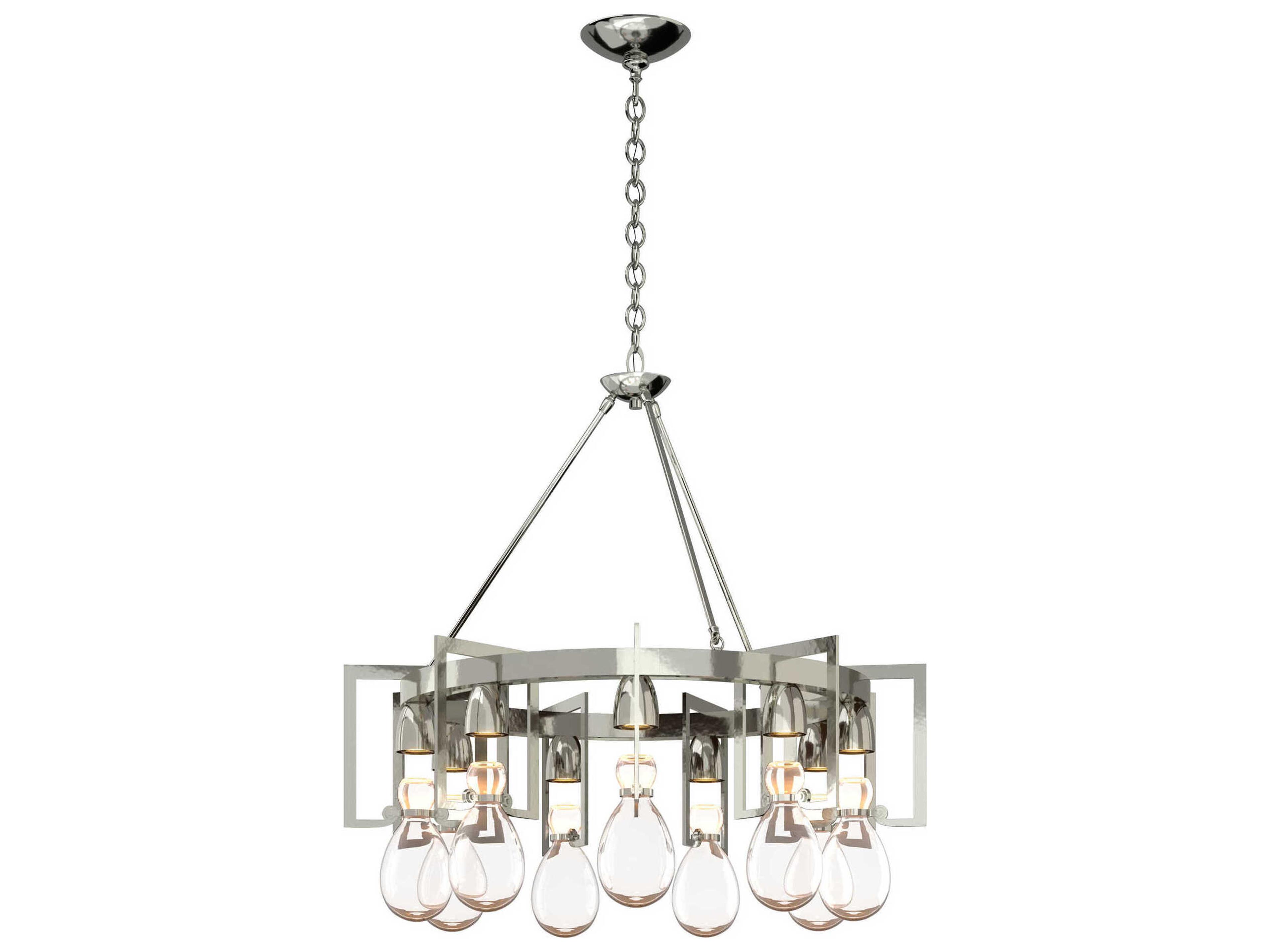 Hubbardton Forge Apothecary 9-Light Glass Chandelier