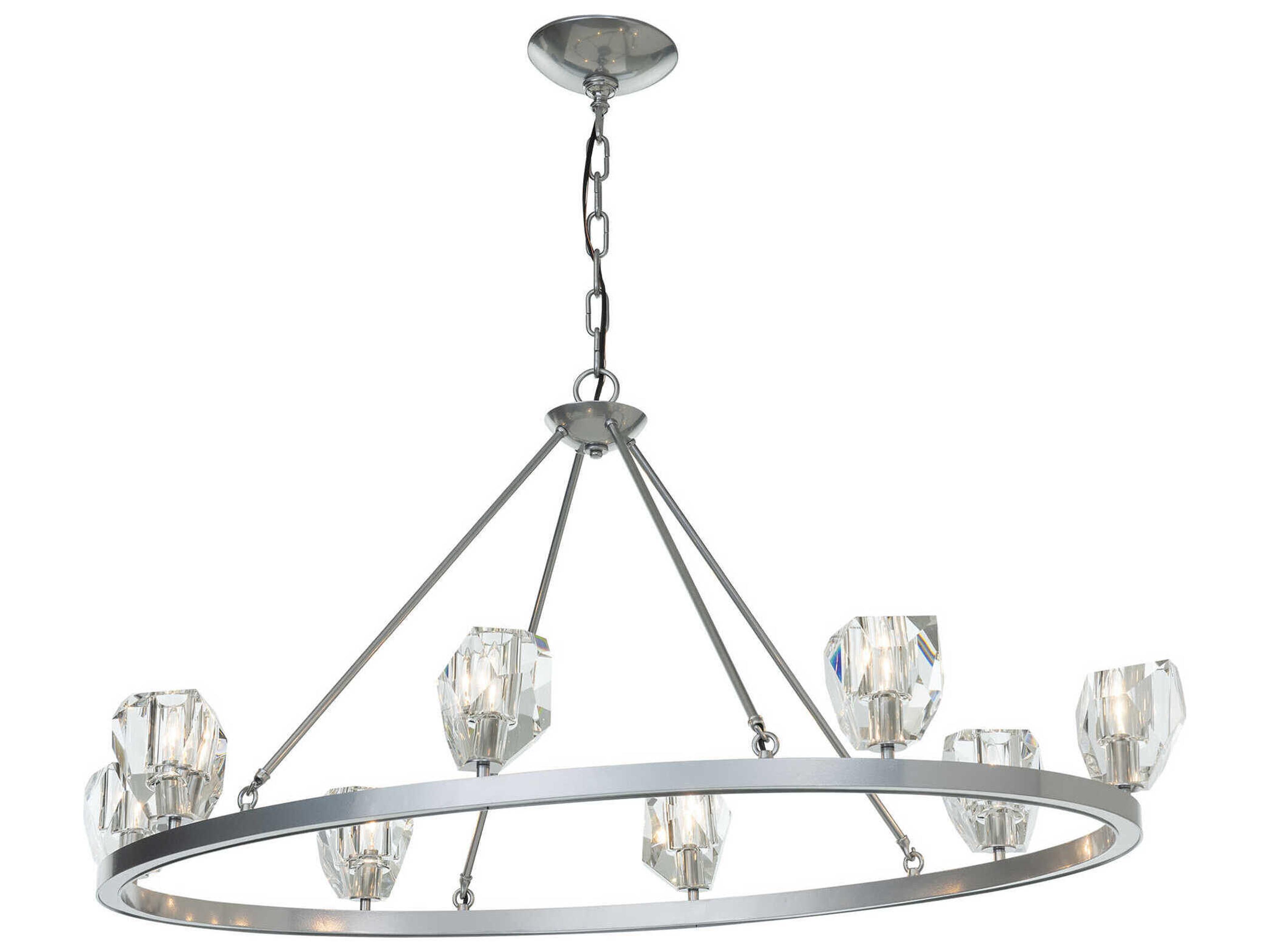 Hubbardton Forge Gatsby 8-Light Crystal Candelabra Chandelier