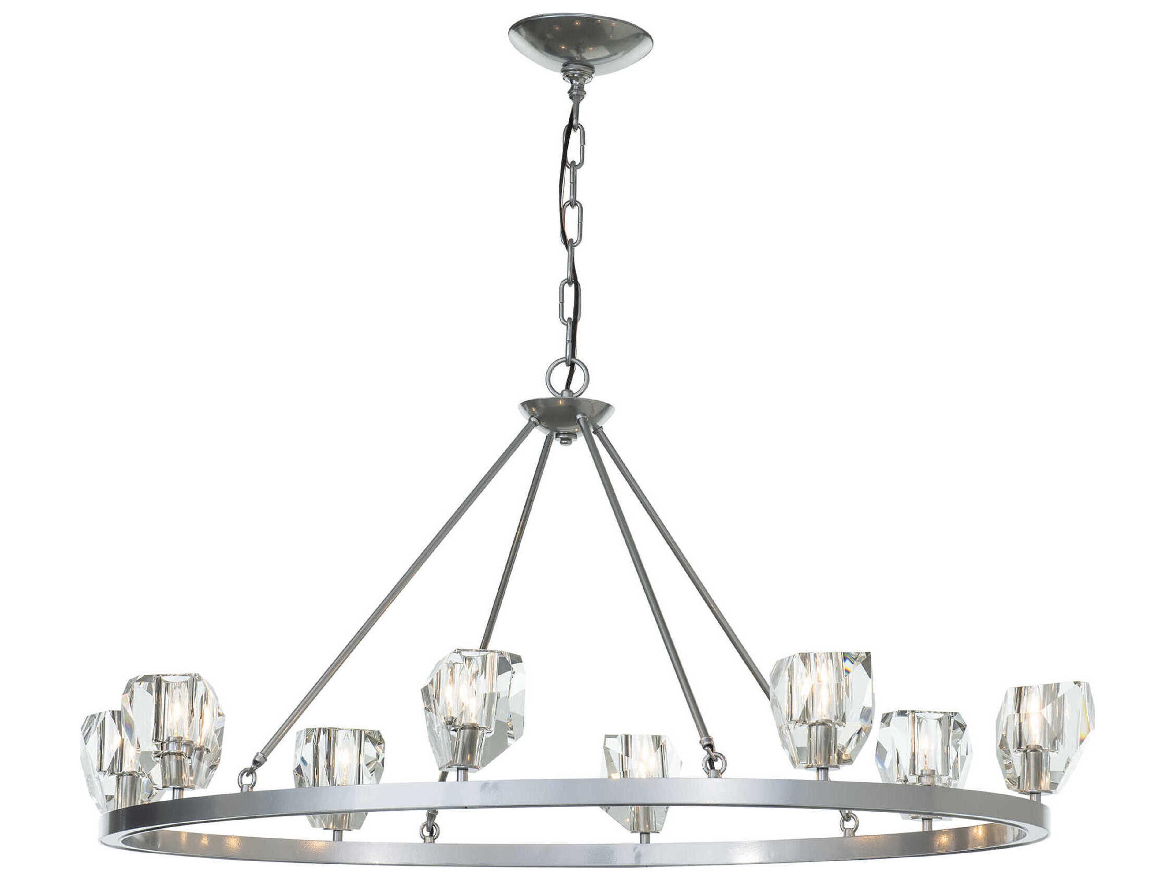 Hubbardton Forge Gatsby 8-Light Crystal Candelabra Chandelier