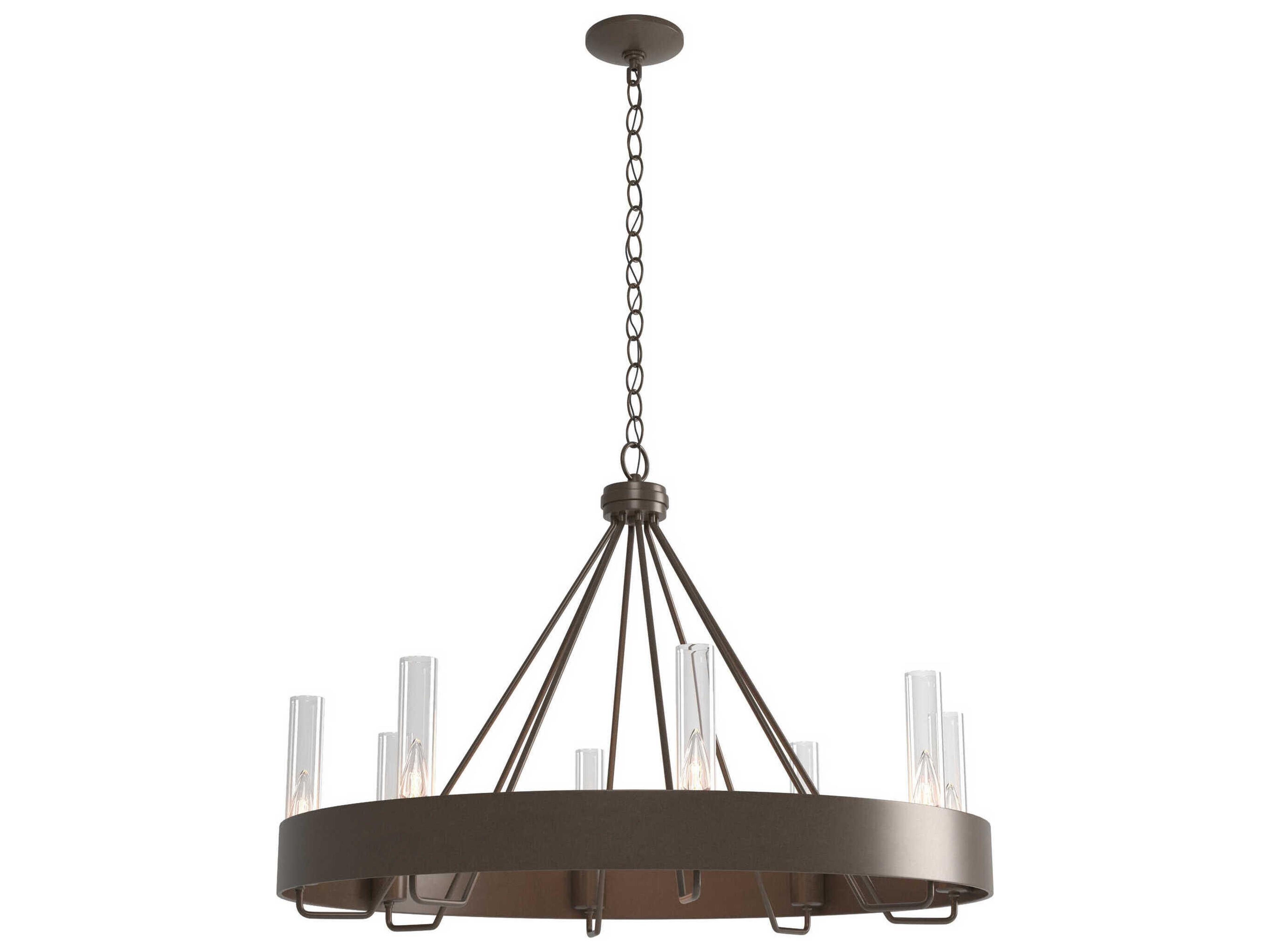Banded Ring 8-Light Round Chandelier