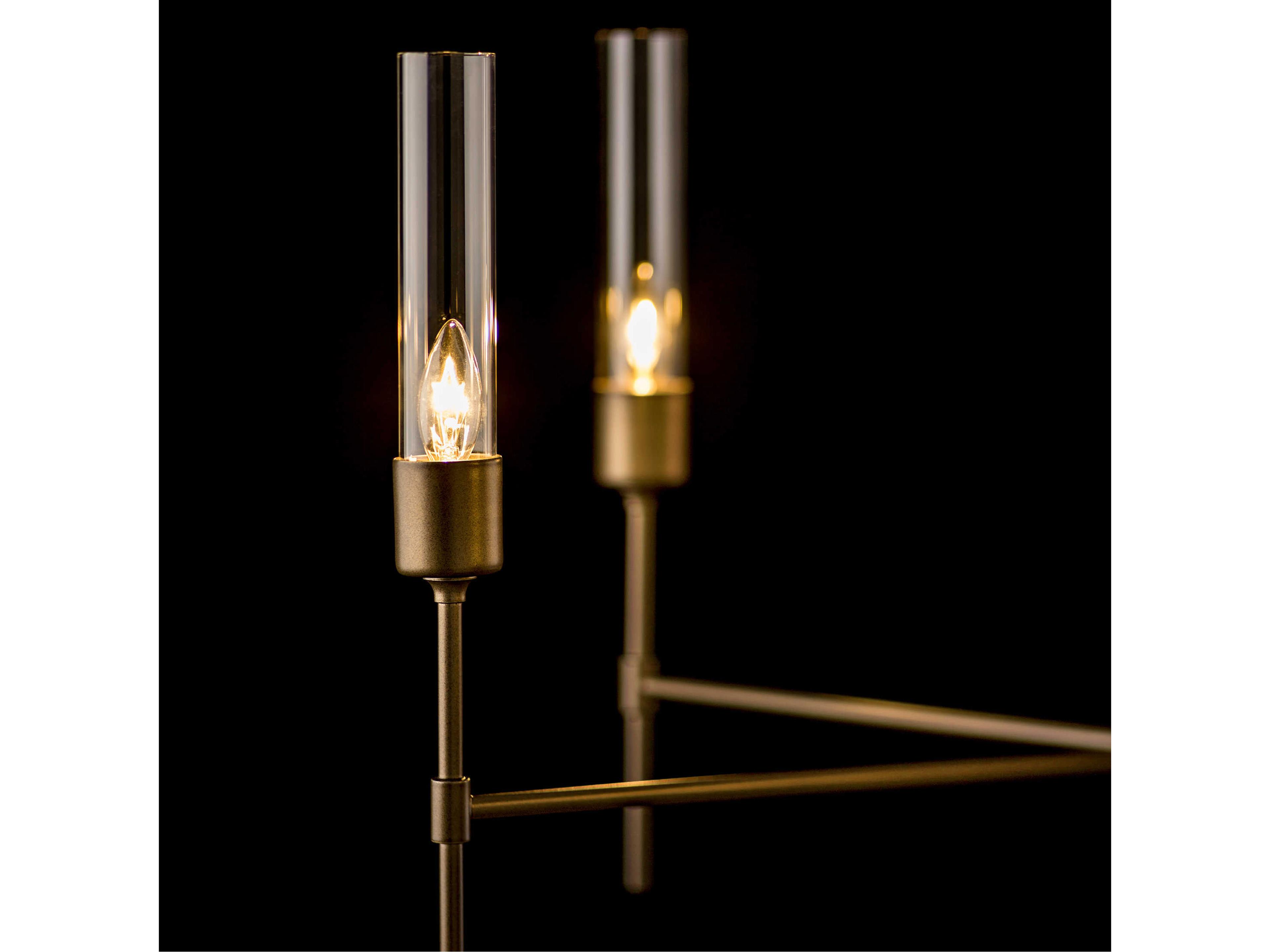 Hubbardton Forge Vela 5-Light Glass Candelabra Cylinder Chandelier