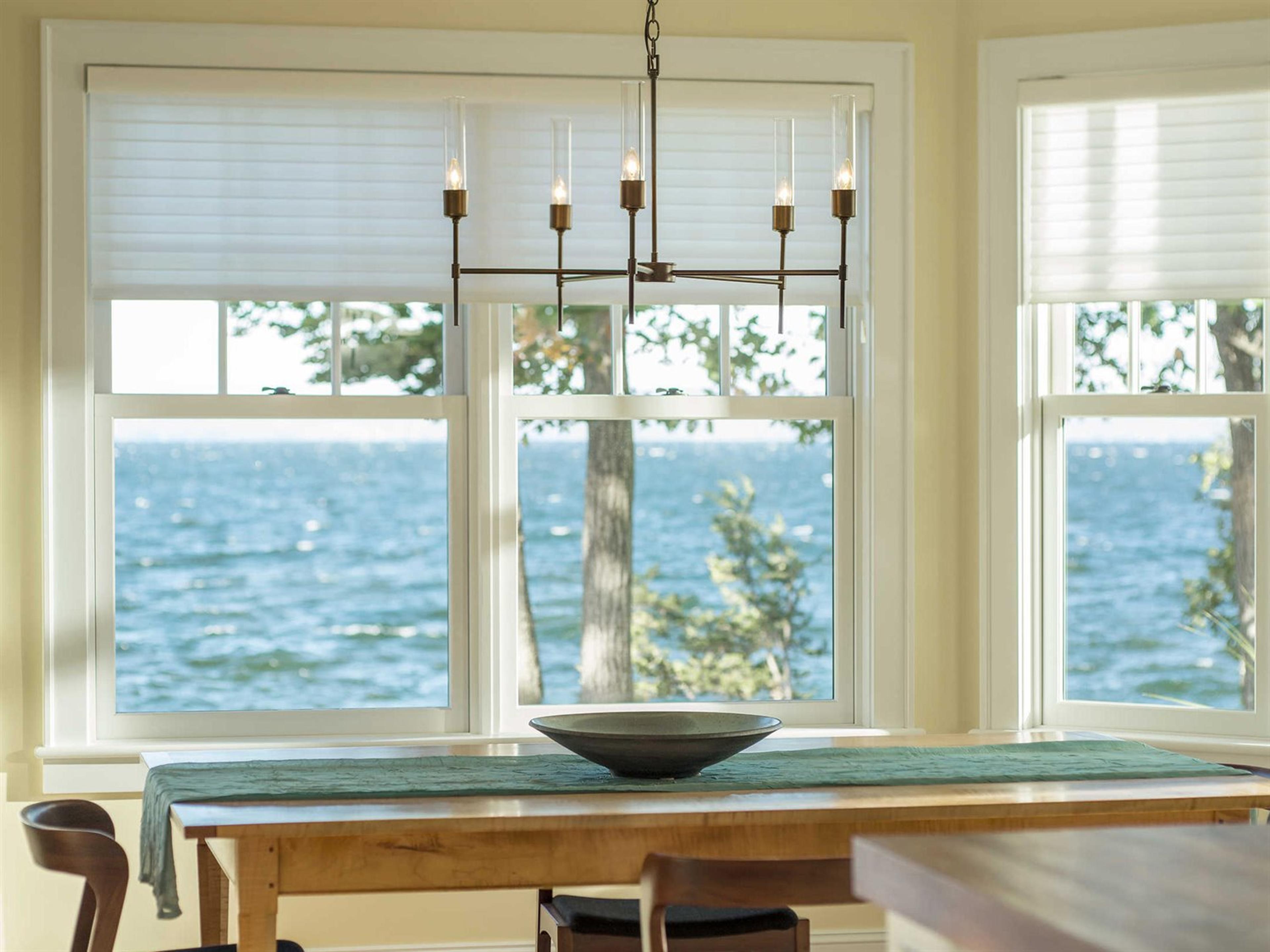 Hubbardton Forge Vela 5-Light Glass Candelabra Cylinder Chandelier