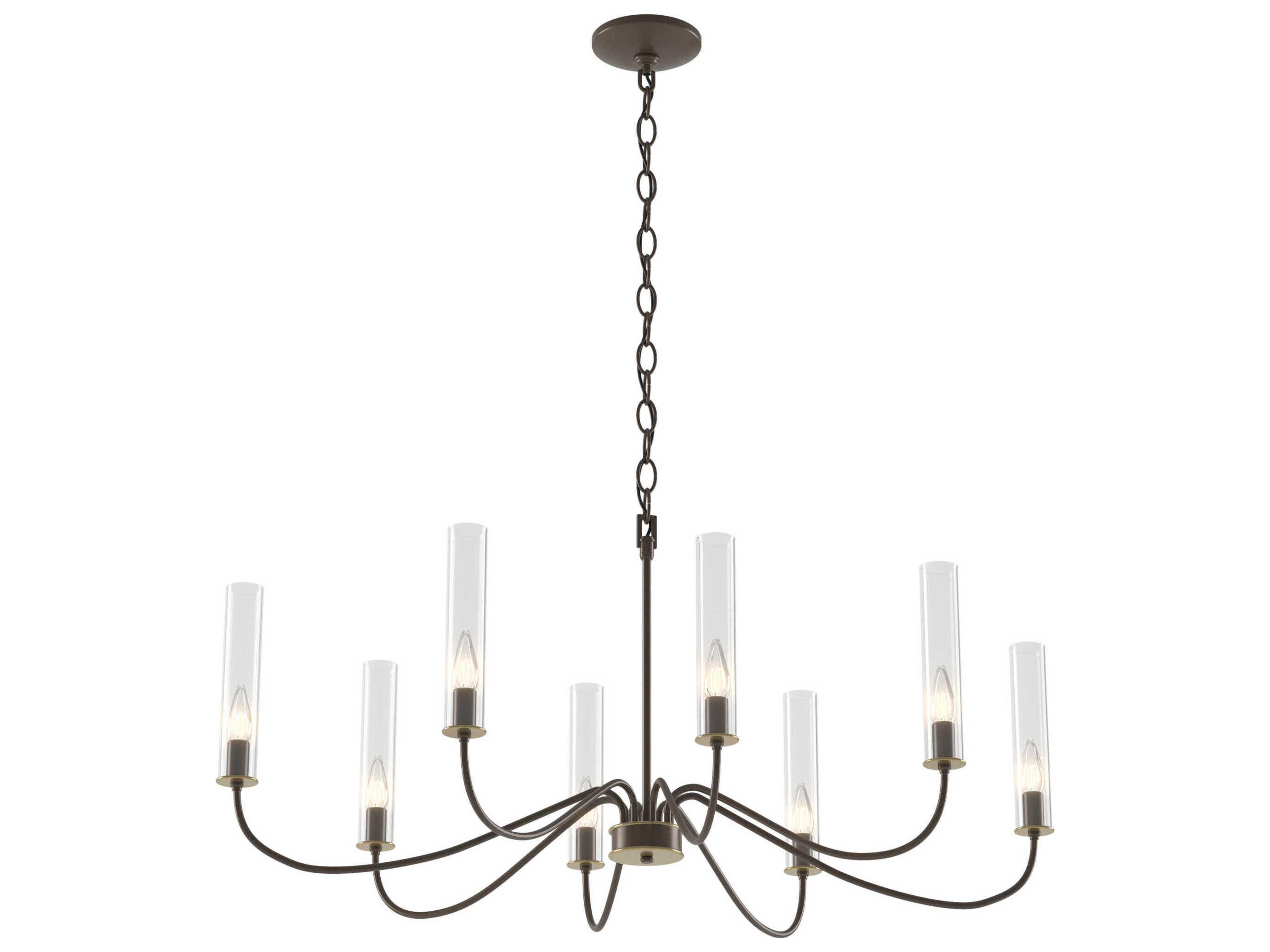 Grace Oval Chandelier Elegant Eight Light Fixture