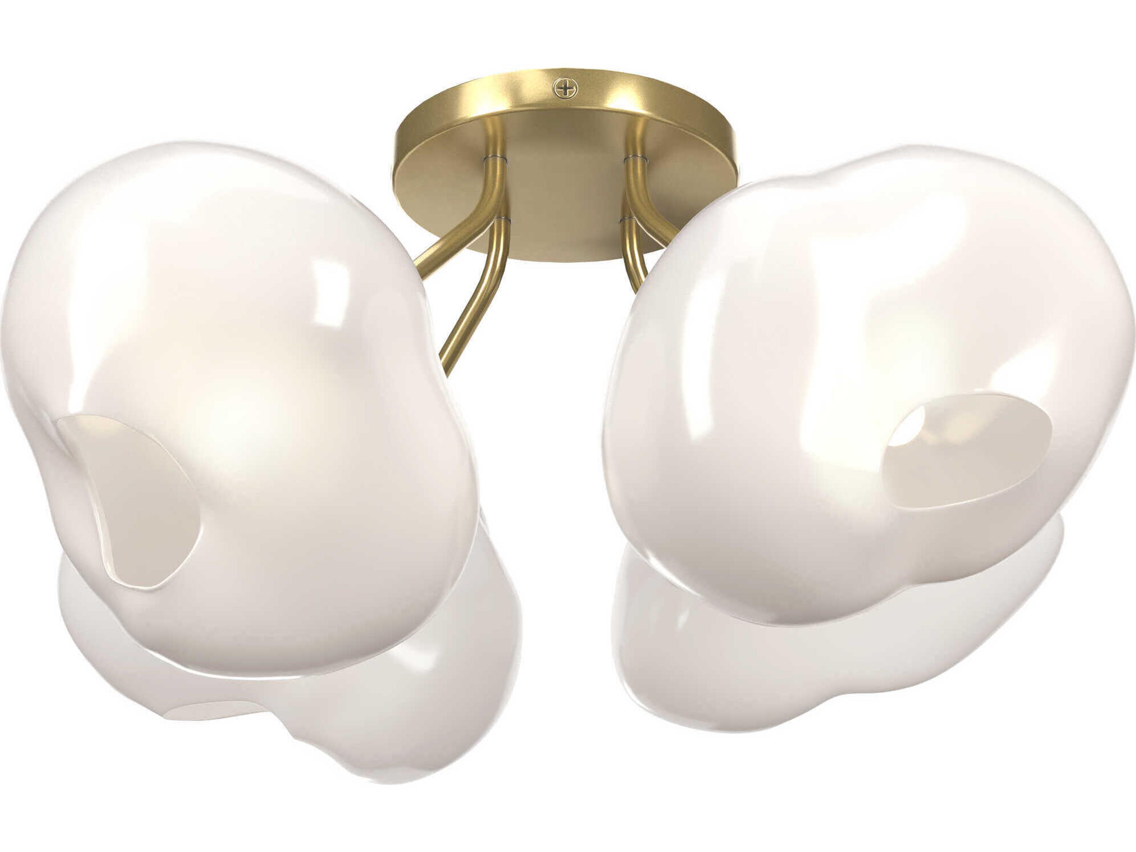 Hubbardton Forge Ume 4-Light Glass Semi Flush Mount