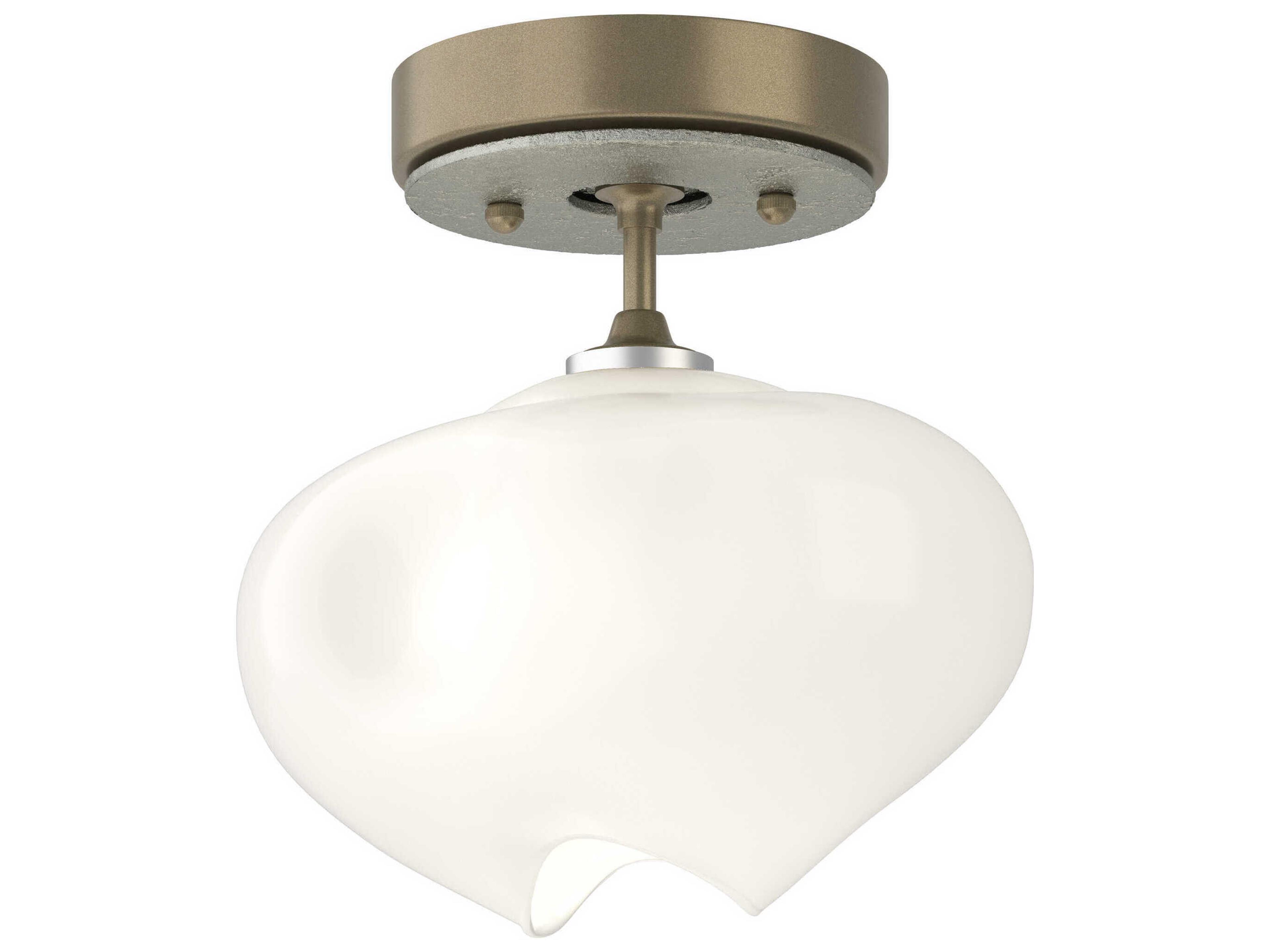 Hubbardton Forge Ume 1-Light Glass Semi Flush Mount
