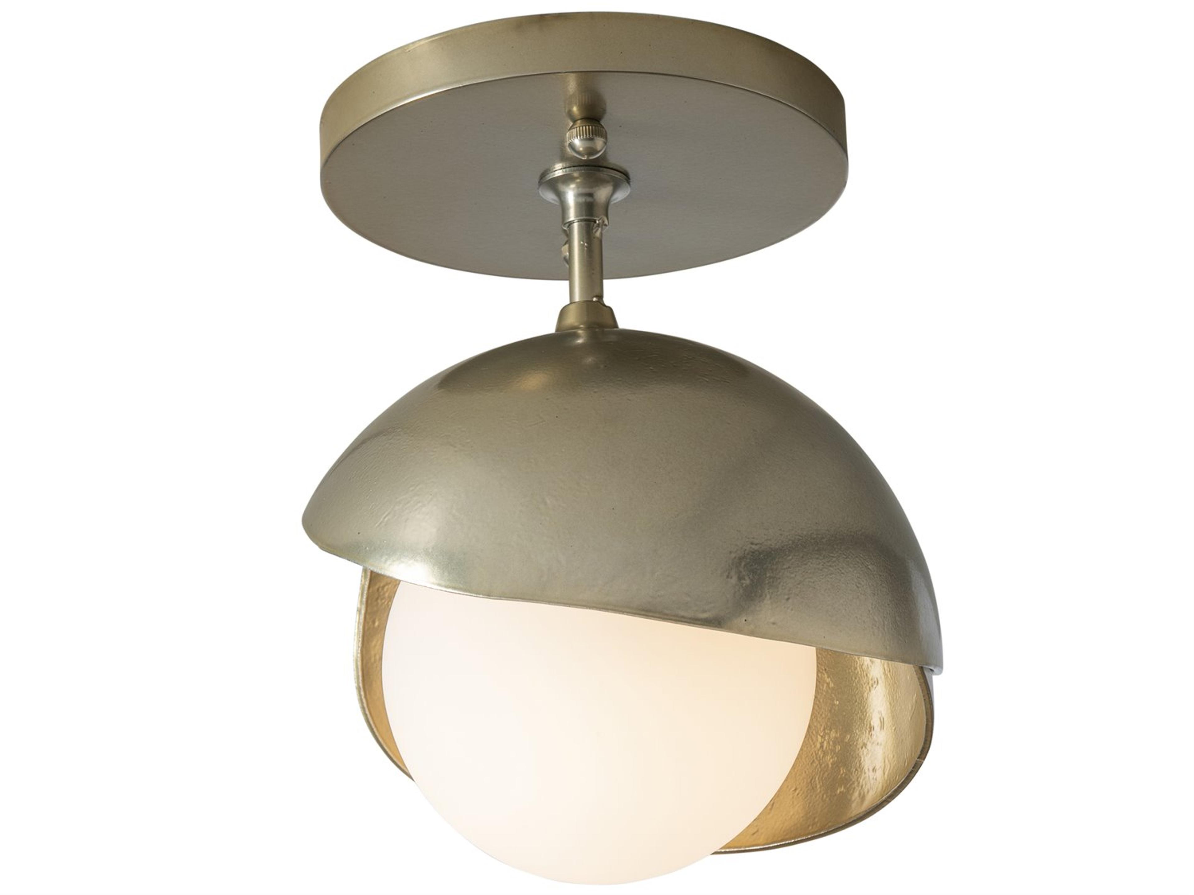 Hubbardton Forge Brooklyn 1-Light Glass Globe Semi Flush Mount