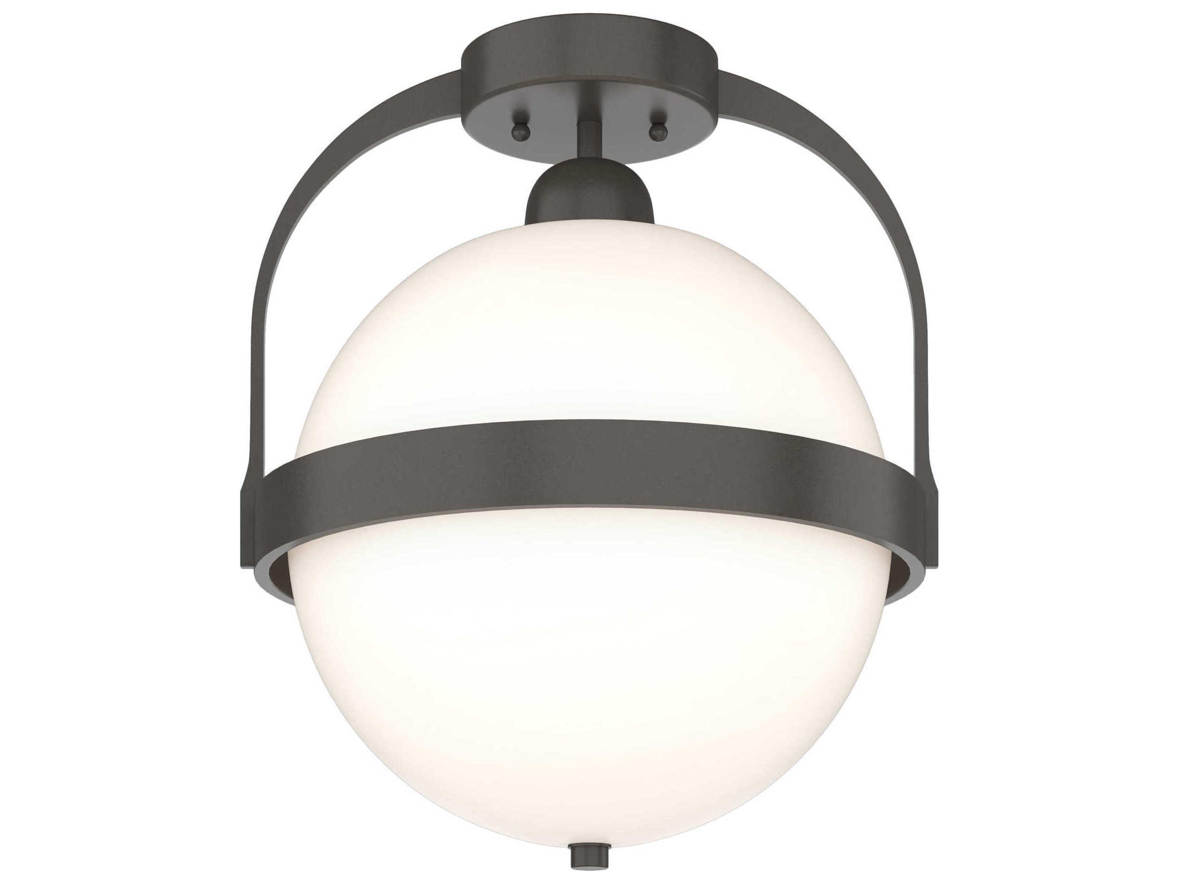 Hubbardton Forge Atlas 1-Light Glass Globe Semi Flush Mount