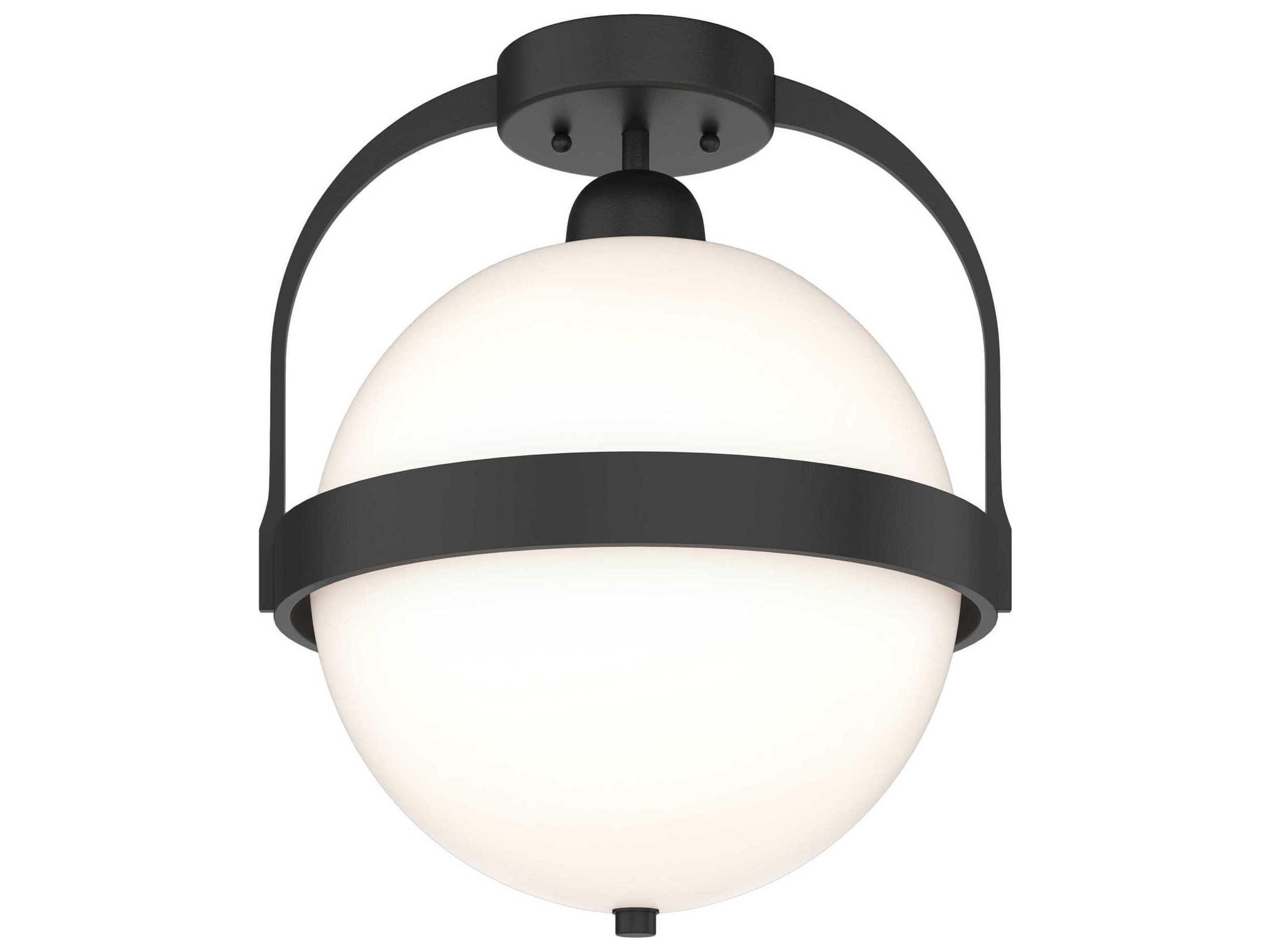 Hubbardton Forge Atlas 1-Light Glass Globe Semi Flush Mount