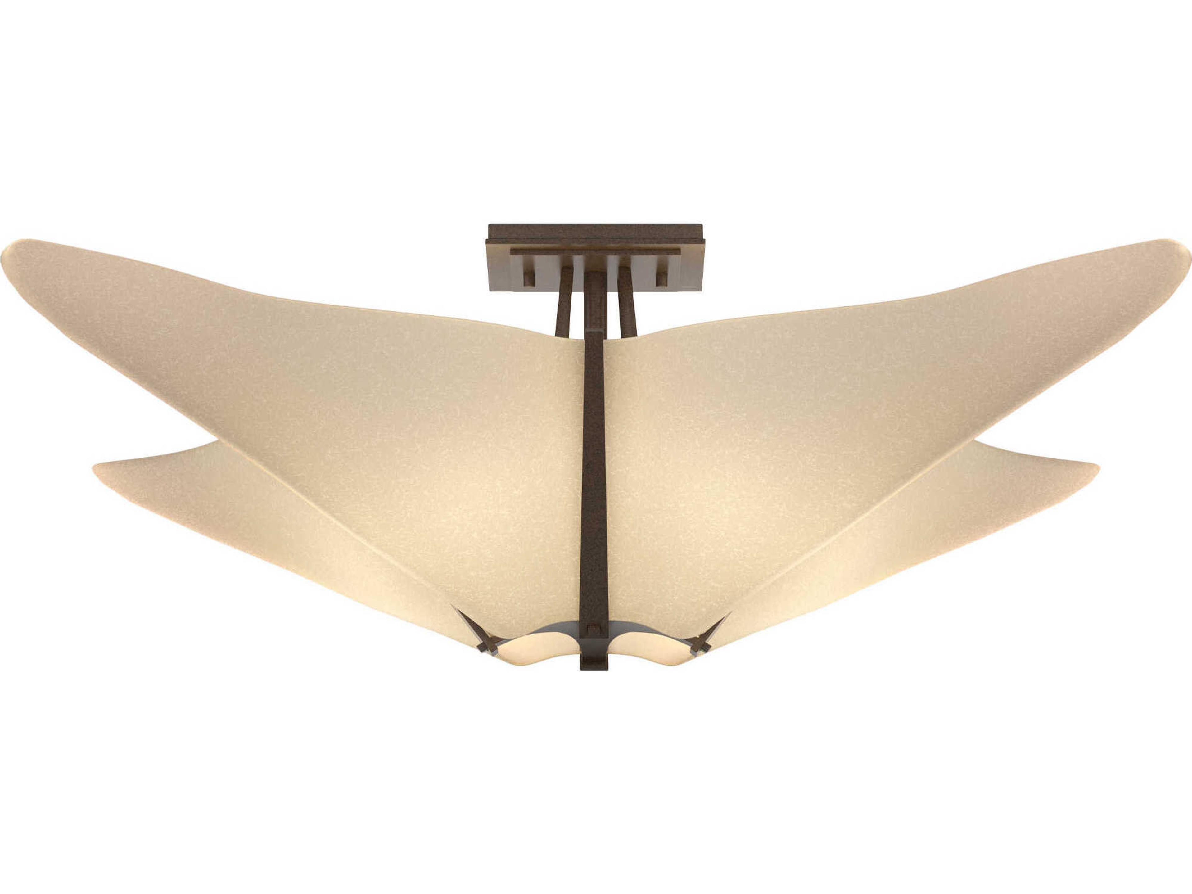 Kirigami Semi-Flush Mount Modern Ceiling Light