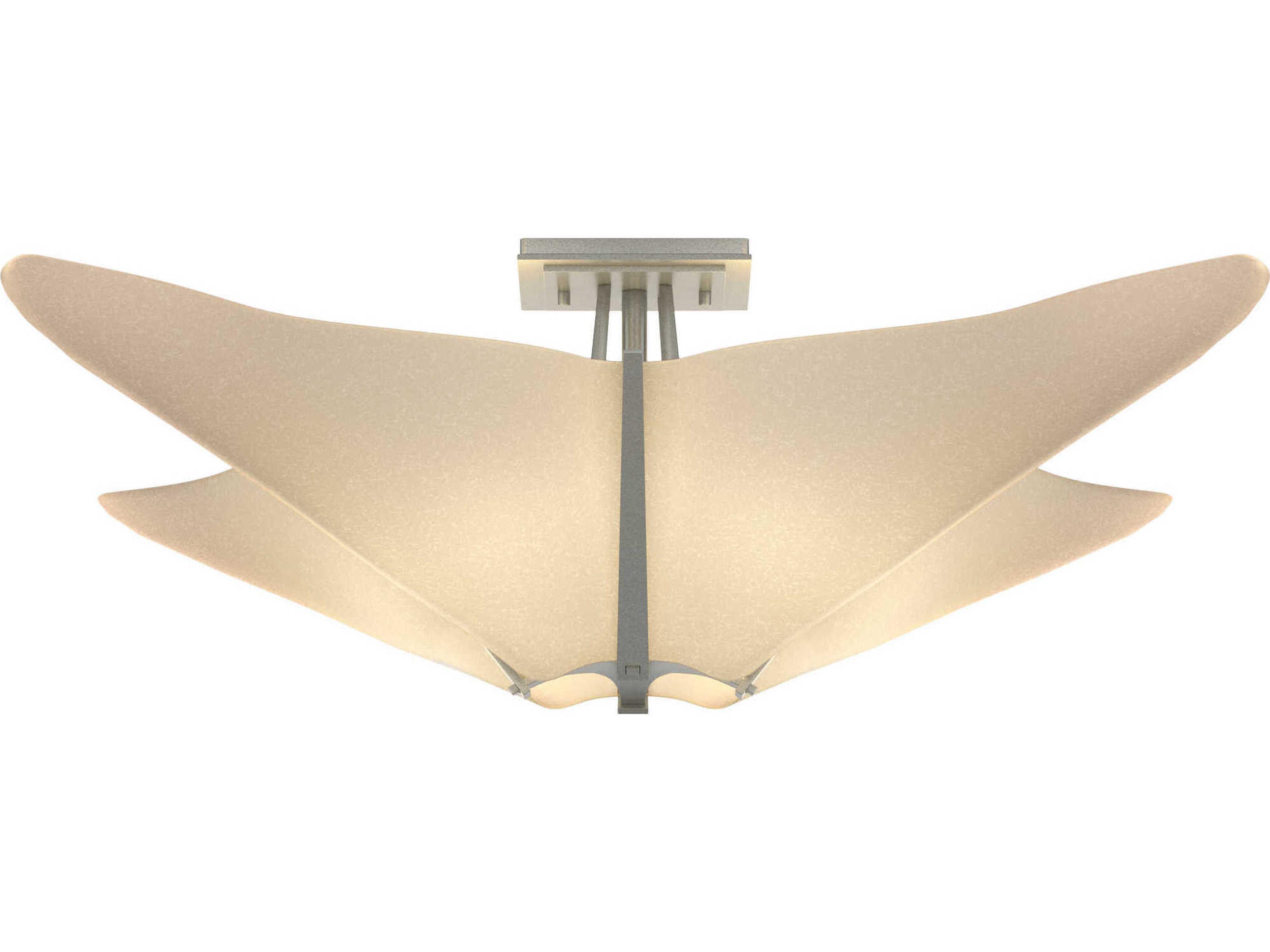 Hubbardton Forge Kirigami 4-Light Geometric Semi Flush Mount