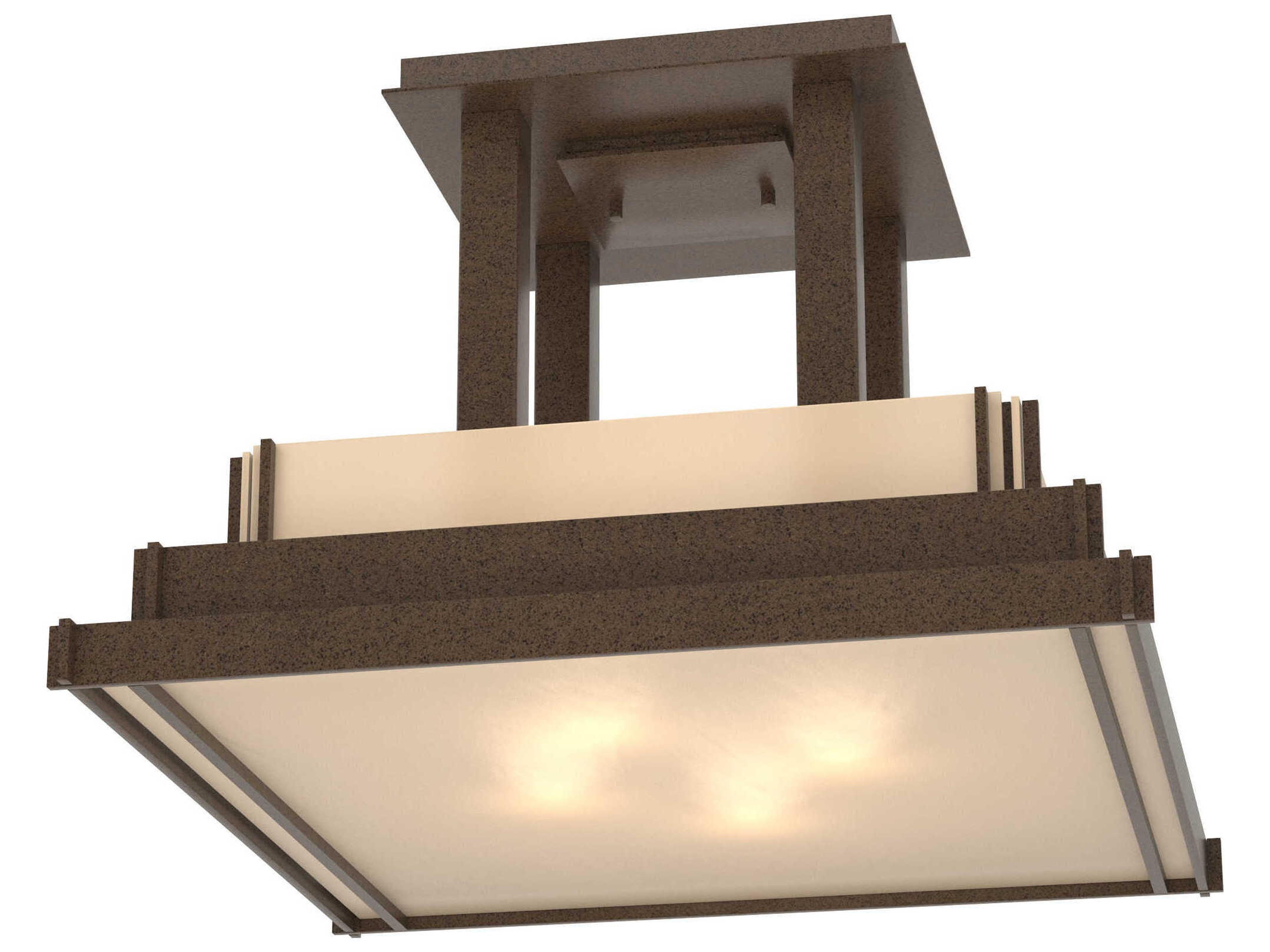 Steppe Large Semi-Flush Ceiling Light Artisanal
