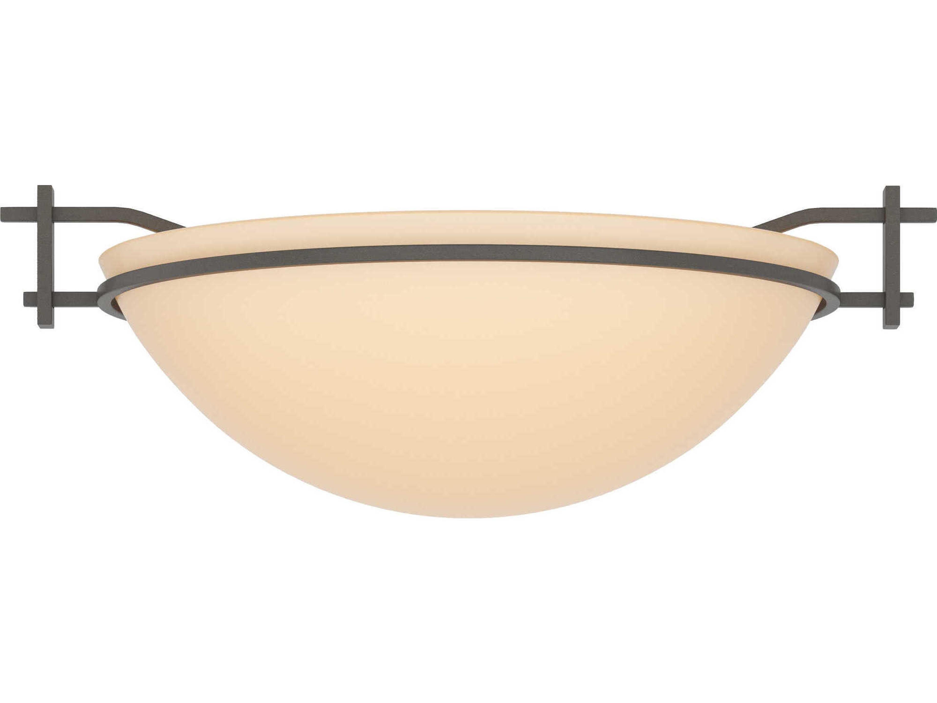 Hubbardton Forge Moonband 1-Light Glass Bowl Flush Mount