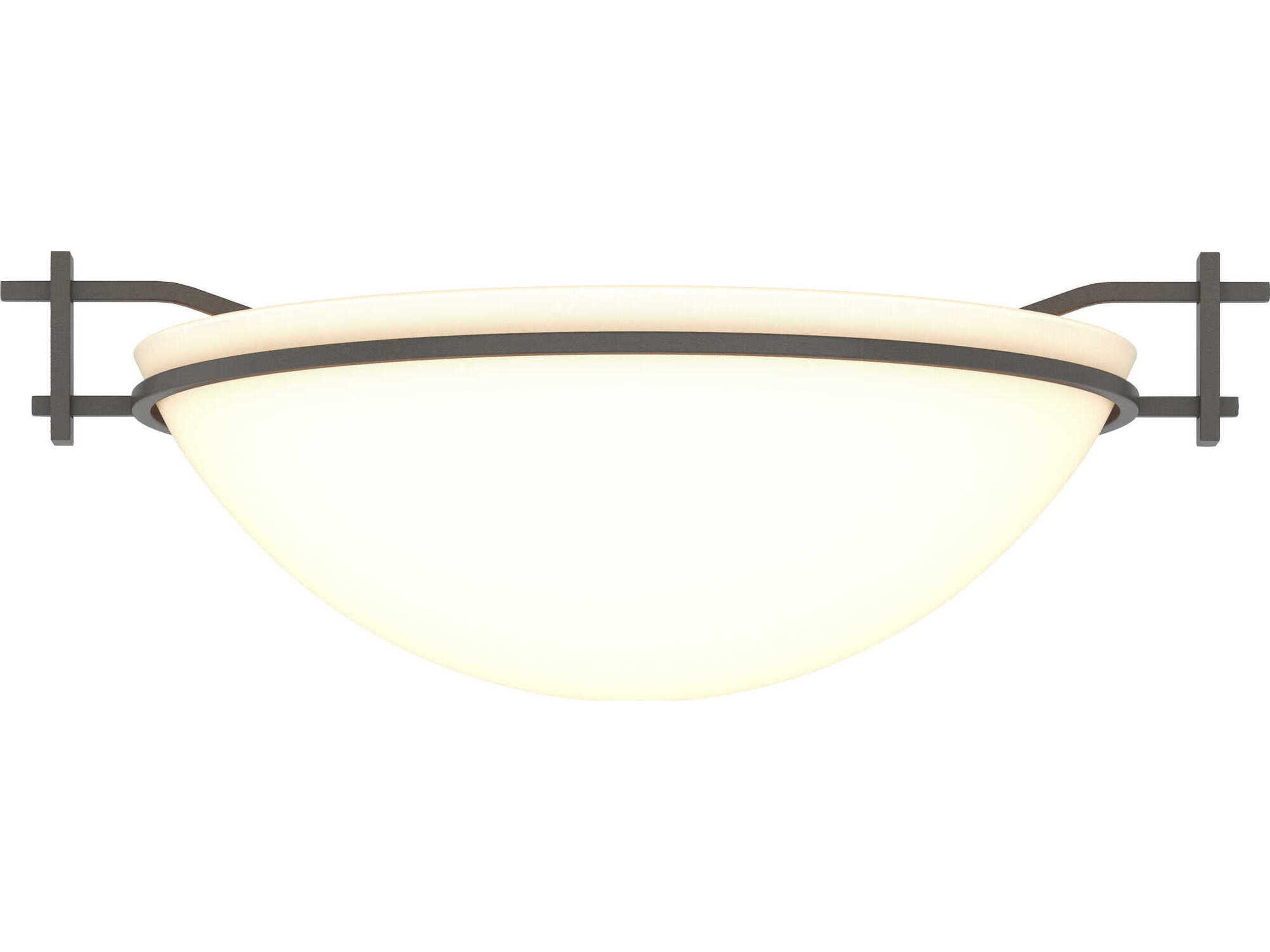 Hubbardton Forge Moonband 1-Light Glass Bowl Flush Mount