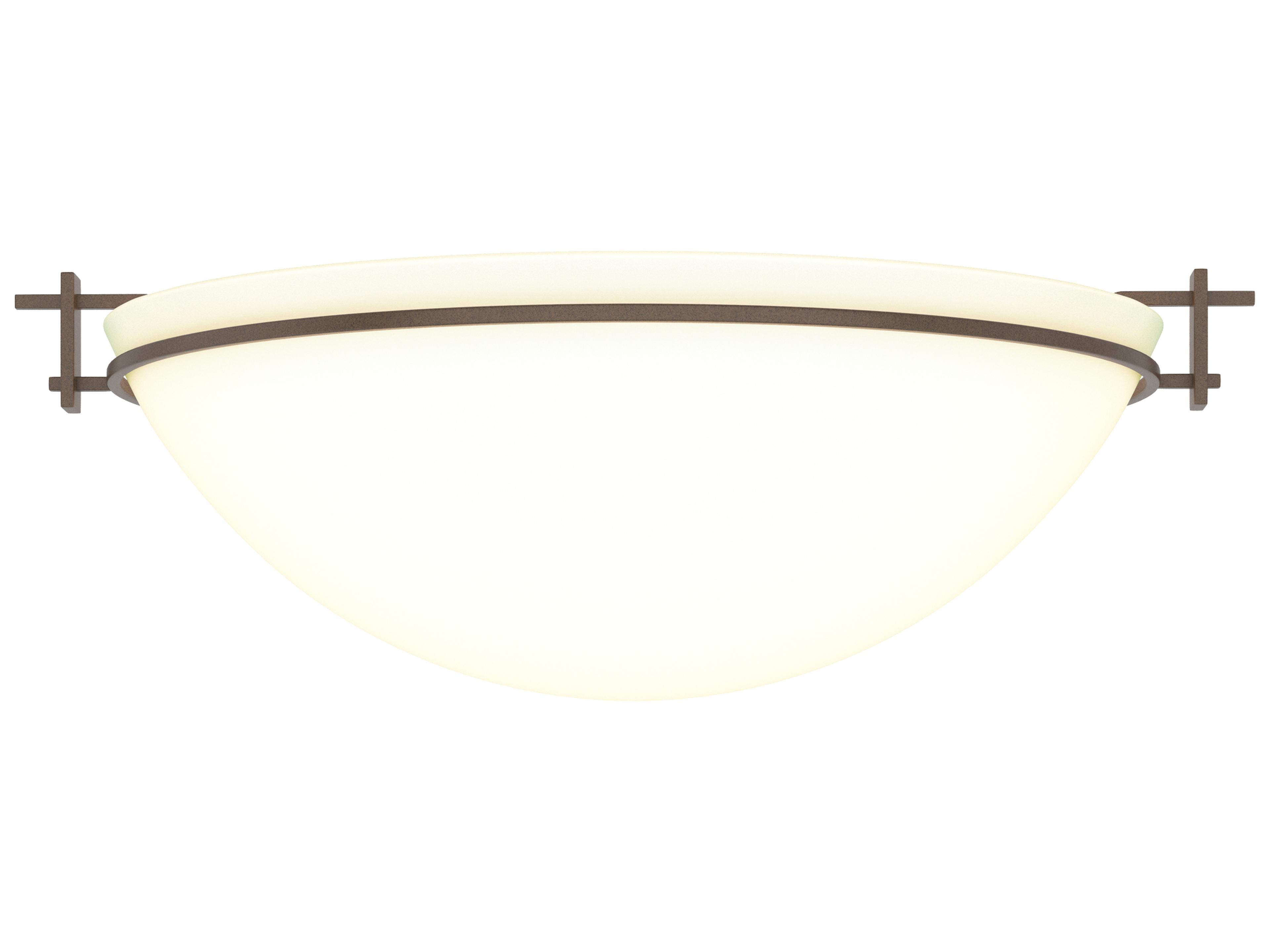 Hubbardton Forge Moonband 3-Light Glass Bowl Flush Mount