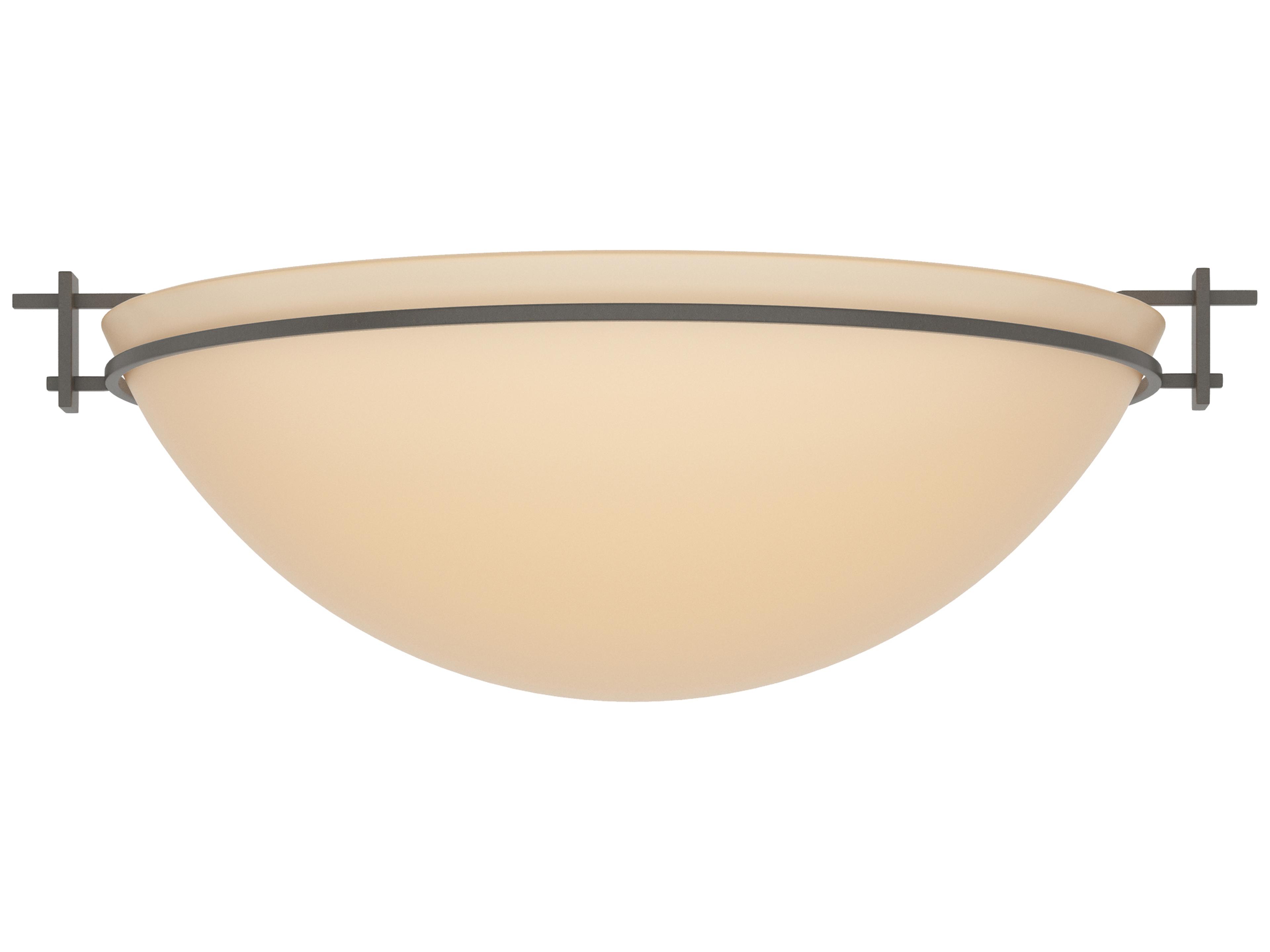 Hubbardton Forge Moonband 3-Light Glass Bowl Flush Mount