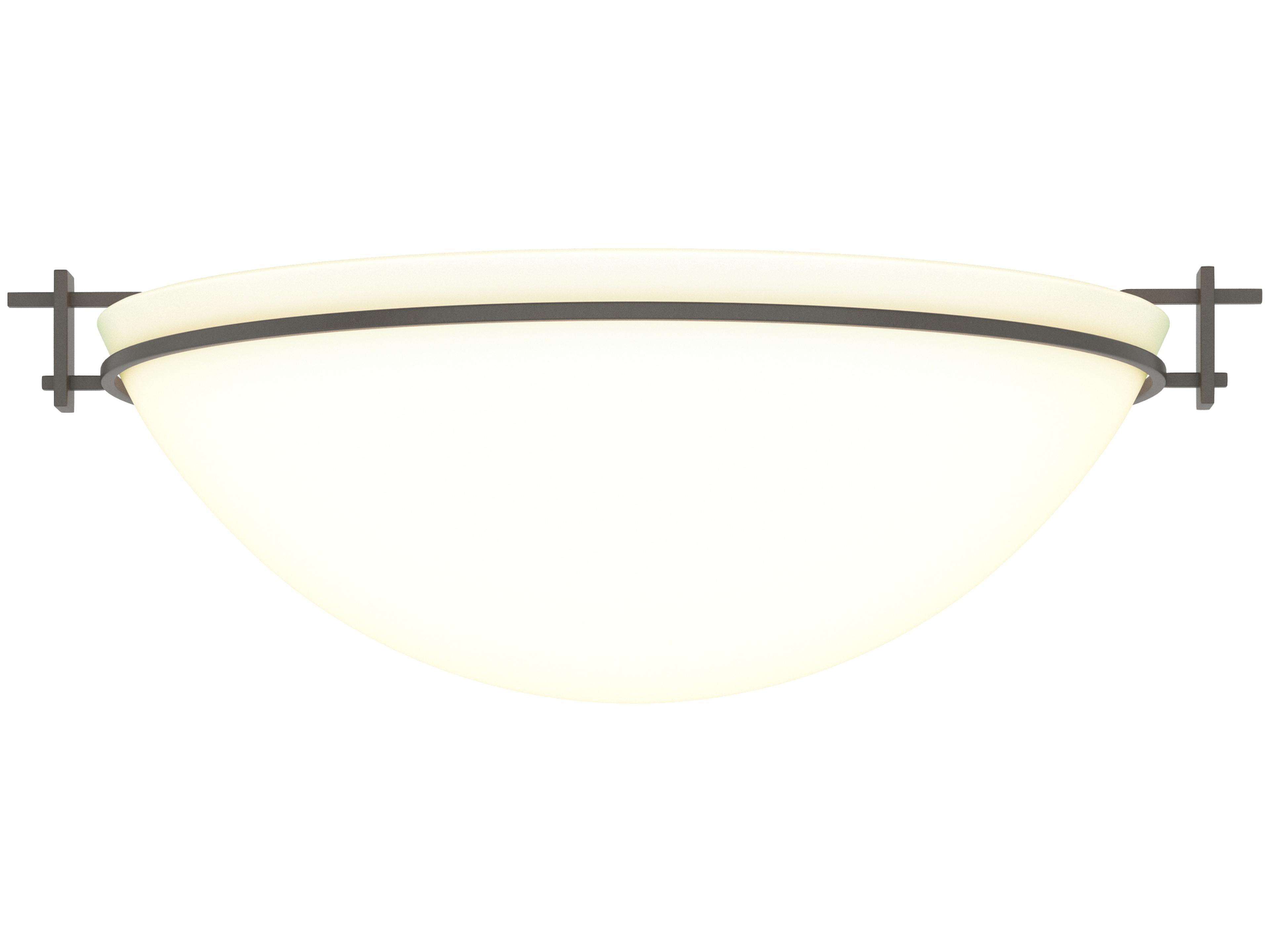 Hubbardton Forge Moonband 3-Light Glass Bowl Flush Mount
