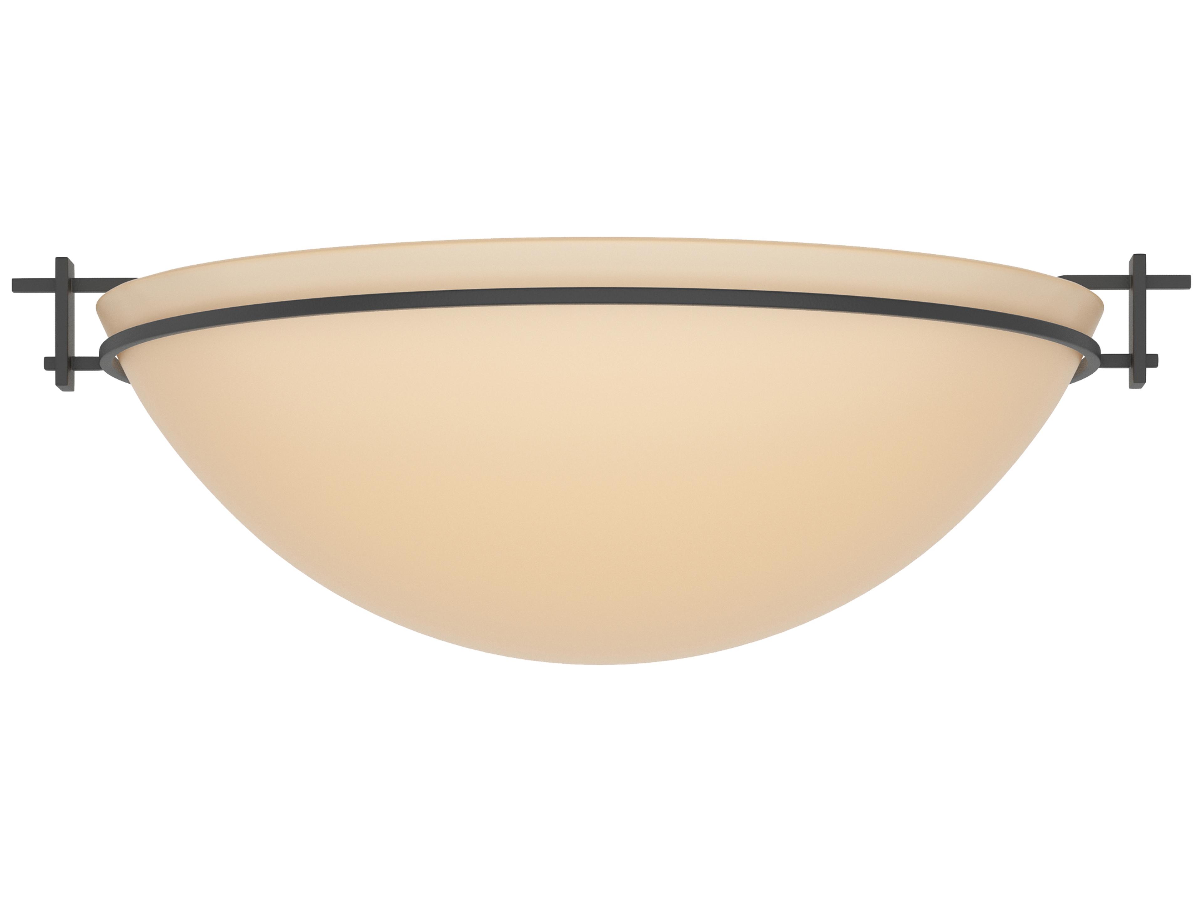 Hubbardton Forge Moonband 3-Light Glass Bowl Flush Mount