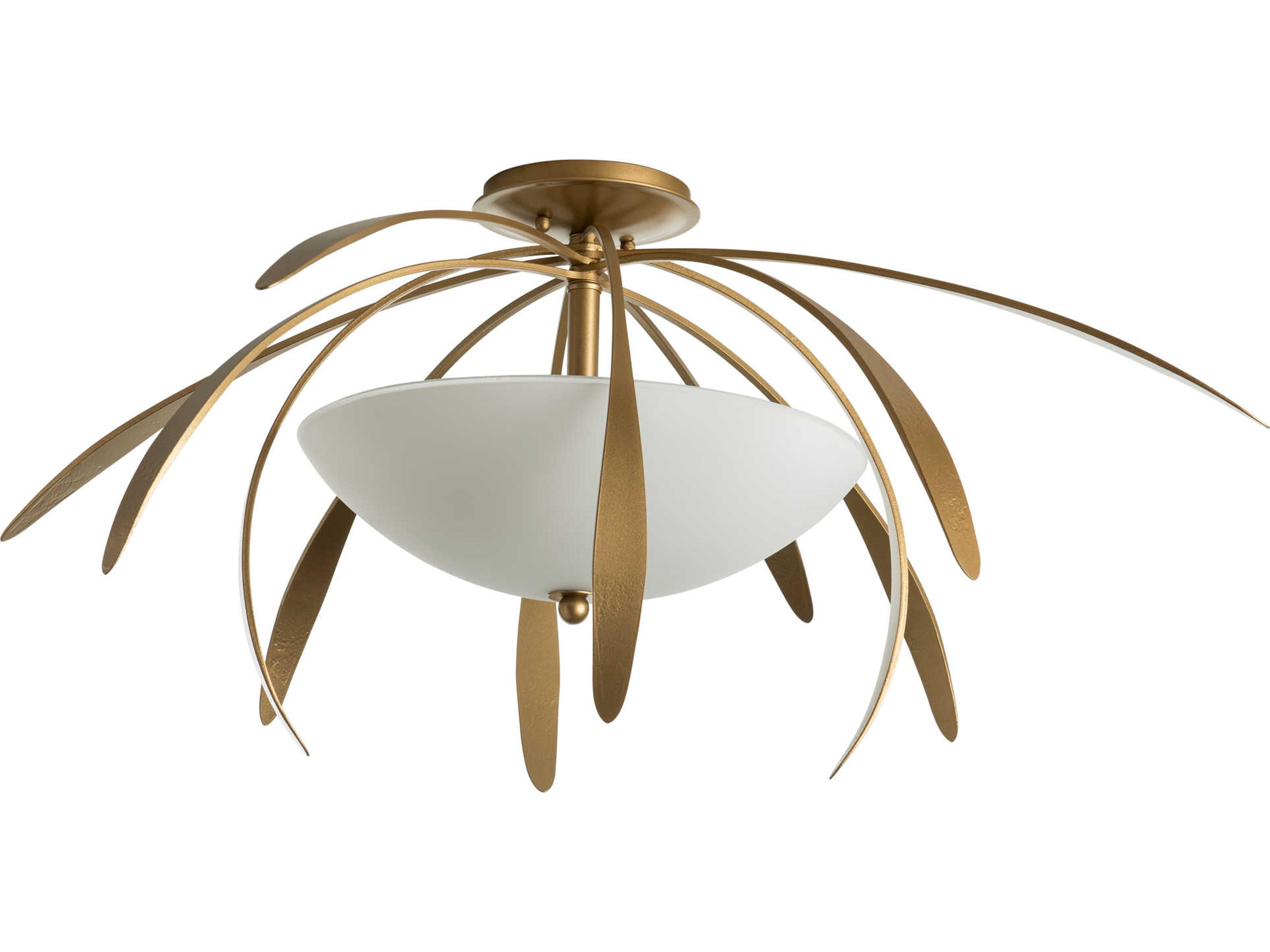Hubbardton Forge Dahlia 2-Light Glass Bowl Semi Flush Mount