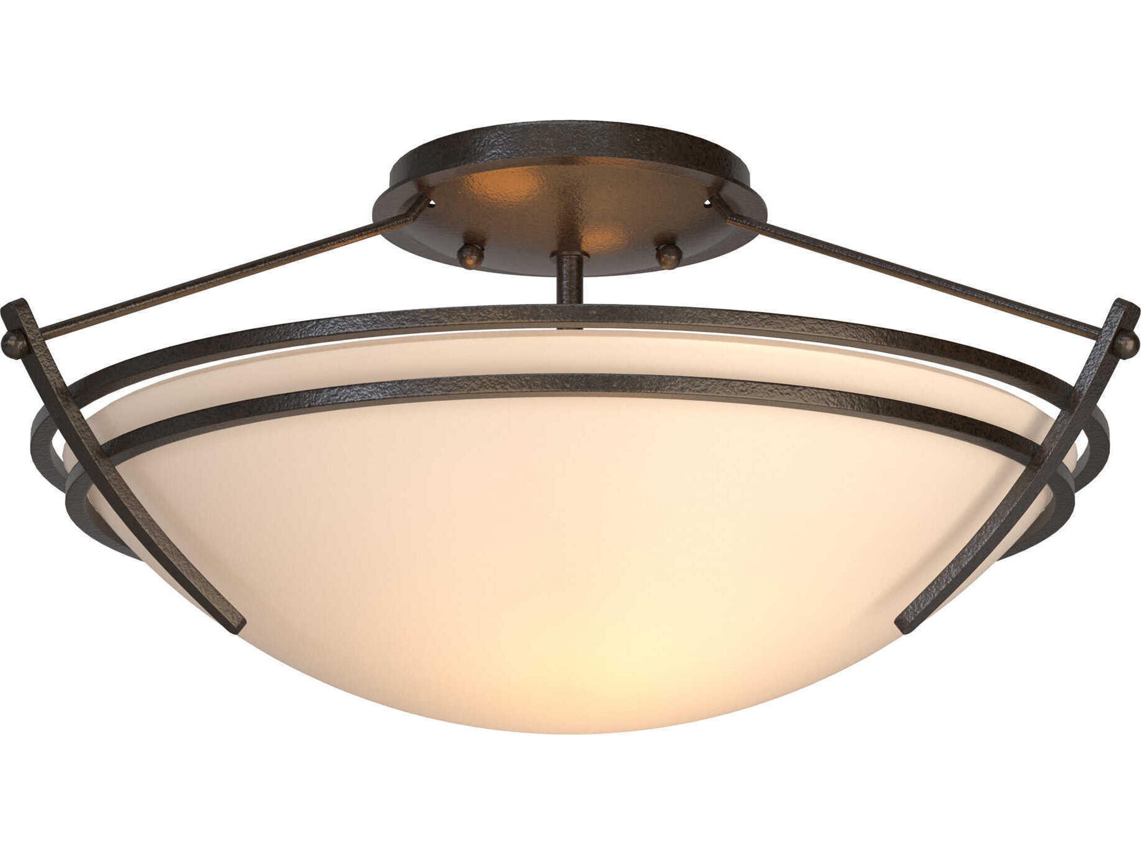 Presidio Tryne Semi-Flush Ceiling Light Hand-Forged