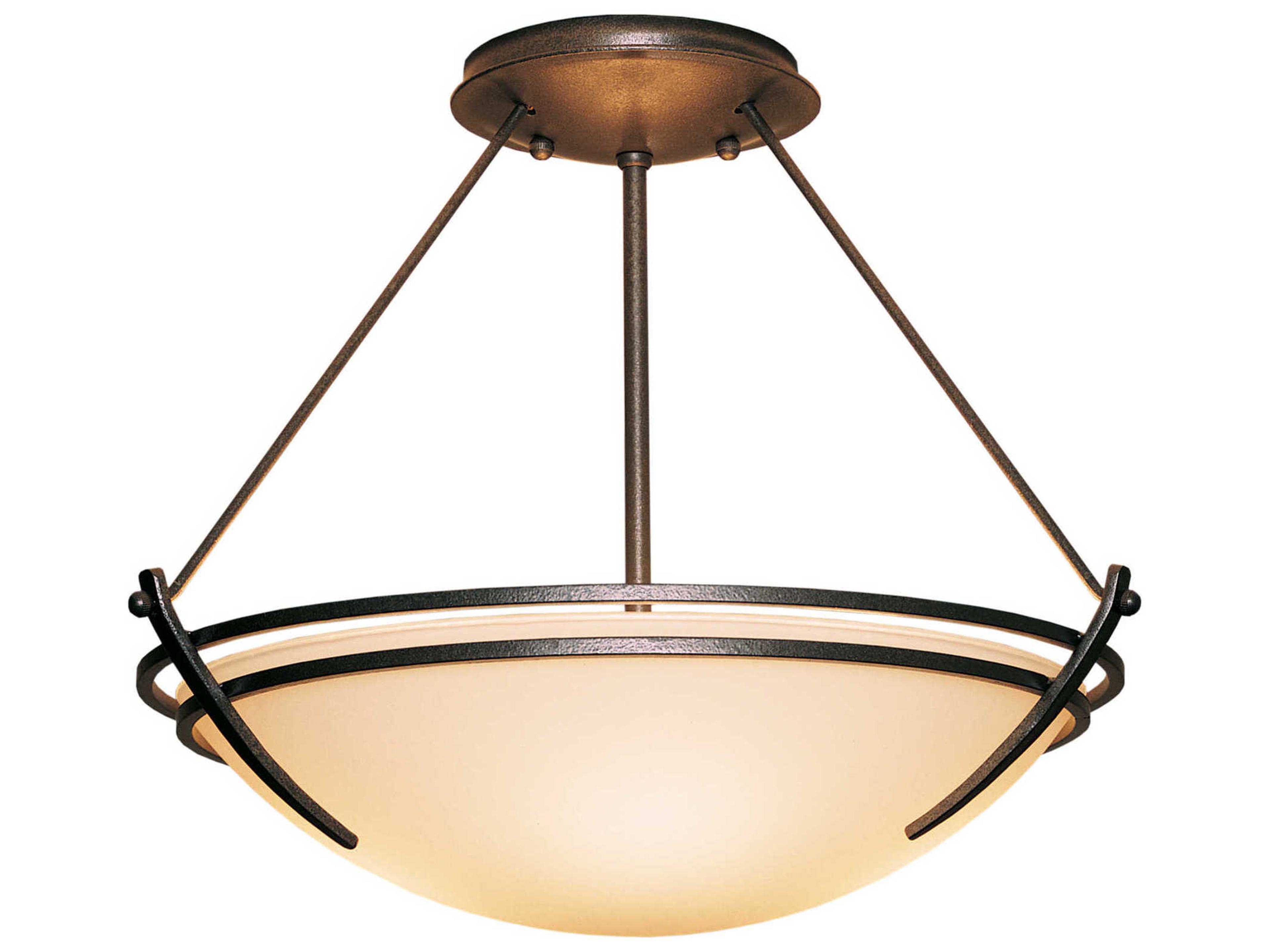 Presidio Tryne Semi-Flush Ceiling Light Hand Forged