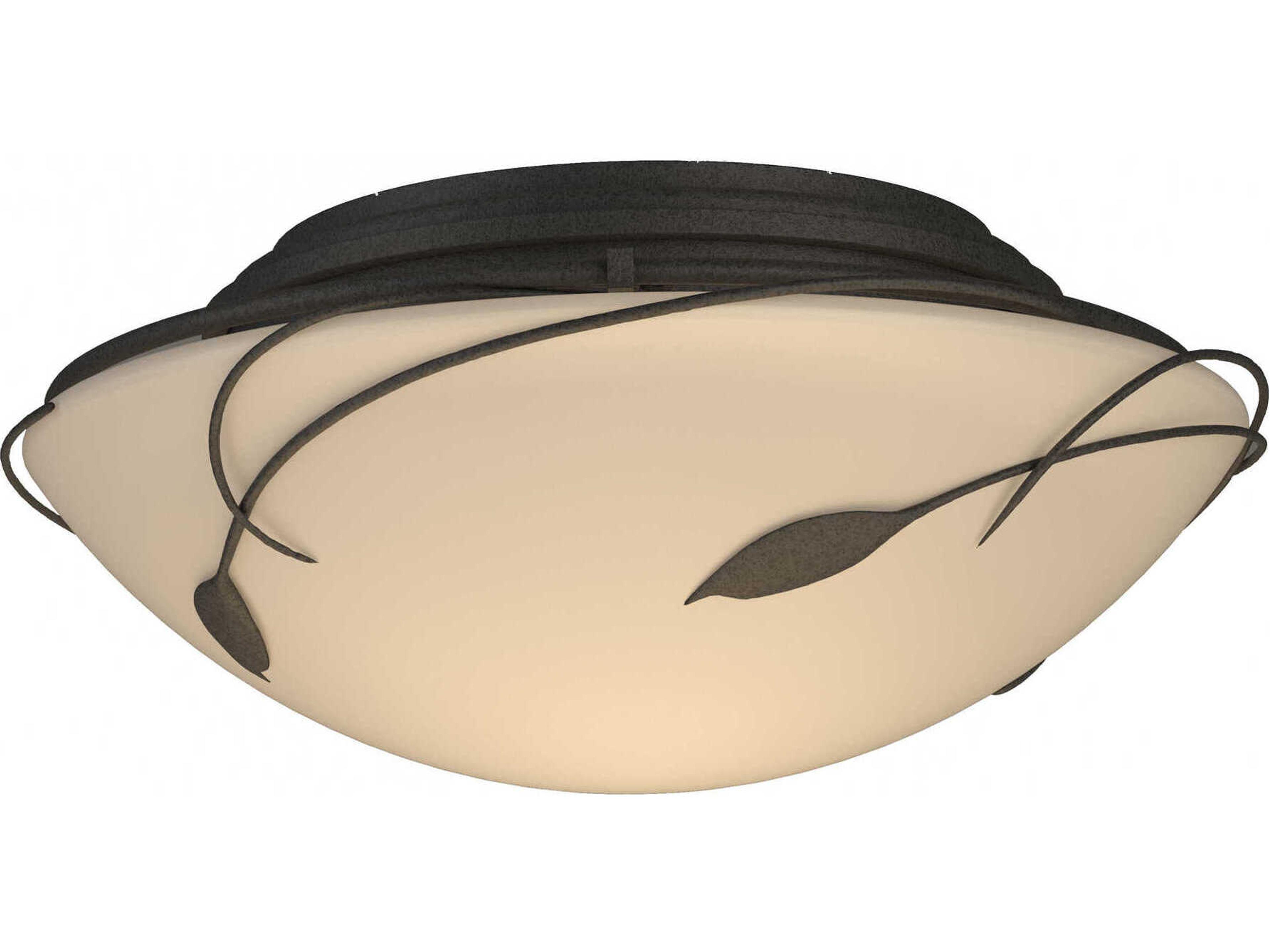 Hubbardton Forge Leaf 2-Light Glass Bowl Flush Mount