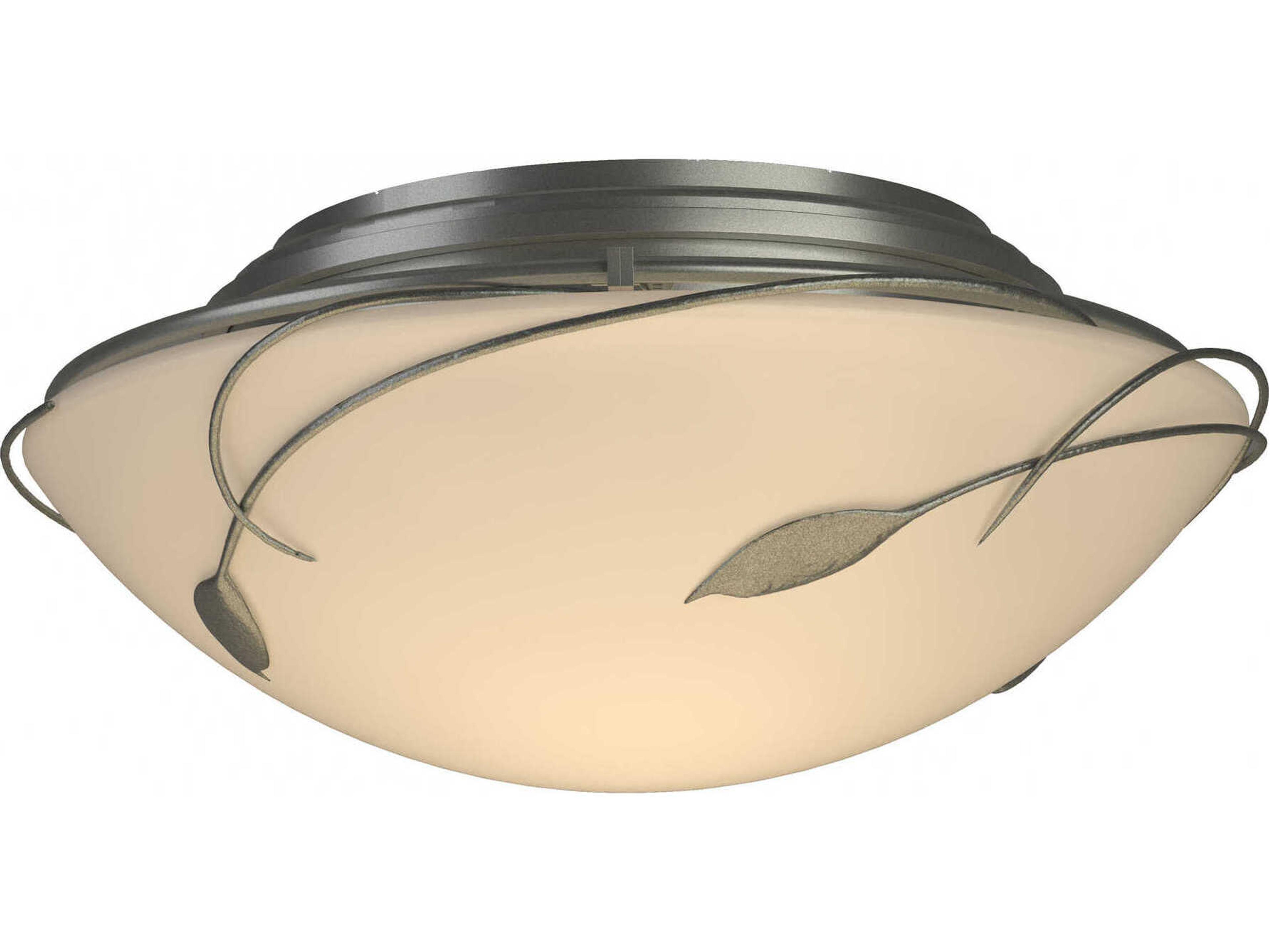 Hubbardton Forge Leaf 2-Light Glass Bowl Flush Mount