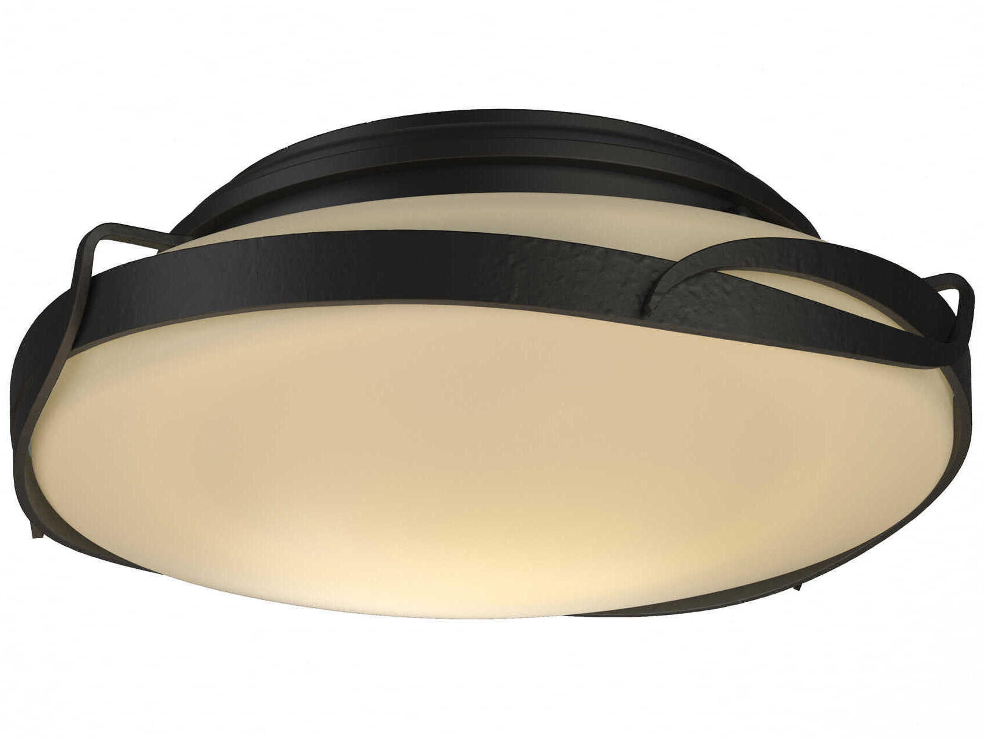 Hubbardton Forge Flora 2-Light Glass Round Flush Mount