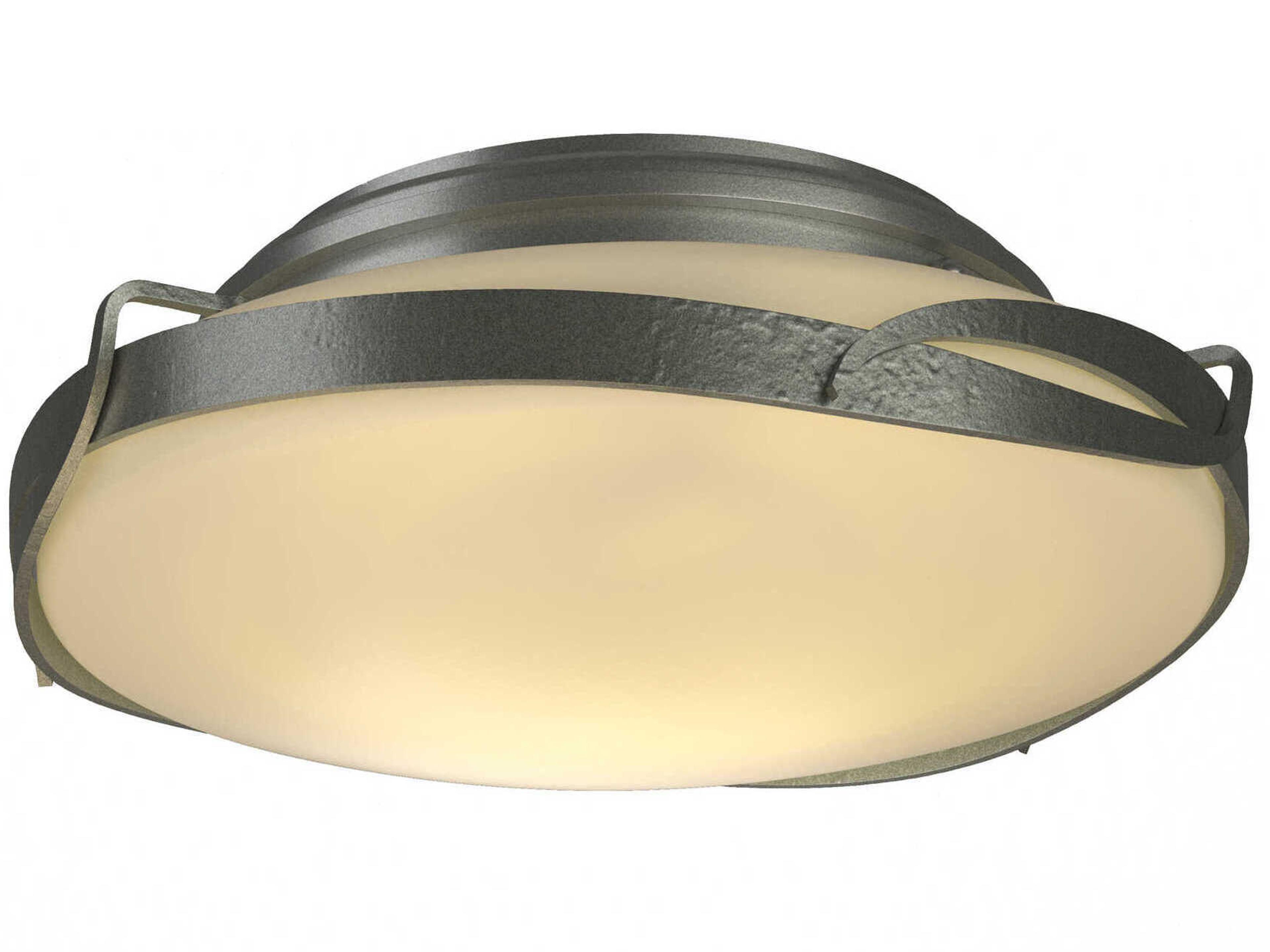 Hubbardton Forge Flora 2-Light Glass Round Flush Mount